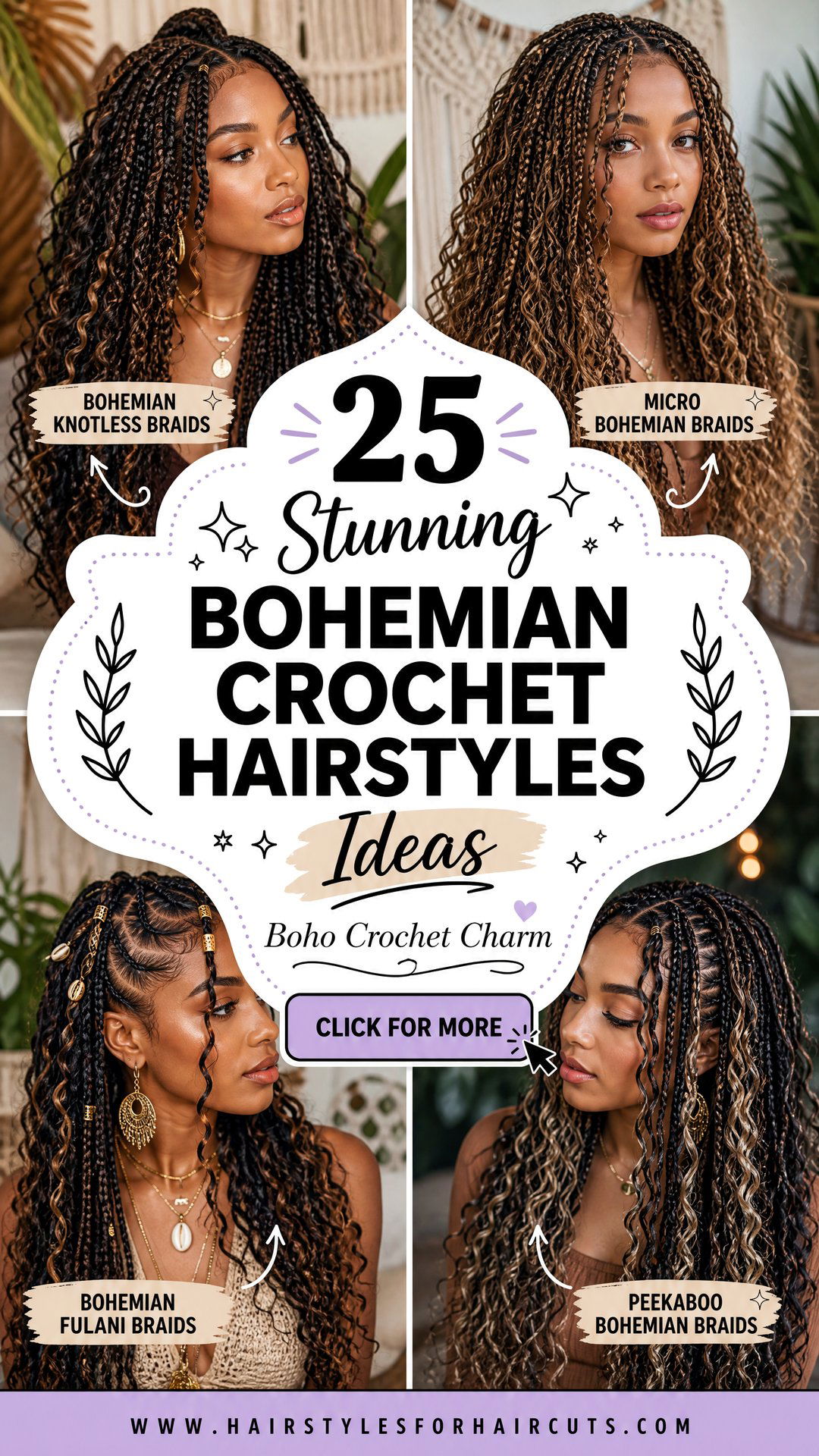 25 Stunning Bohemian Crochet Hairstyles to Try Now - 25 Stunning Bohemian Crochet Hairstyles to Try Now