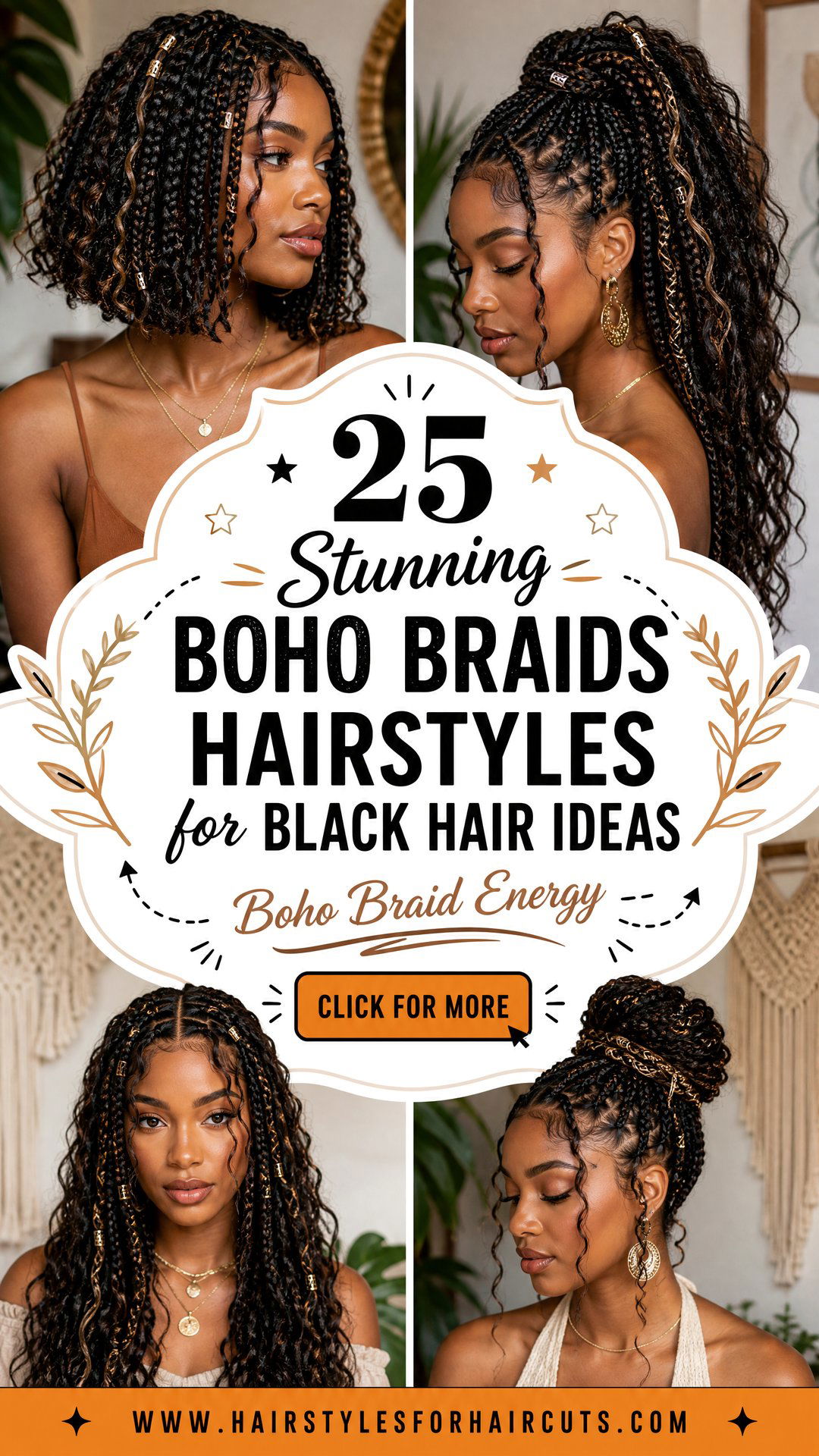 25 Stunning Boho Braids Hairstyles for Black Hair - 25 Stunning Boho Braids Hairstyles for Black Hair