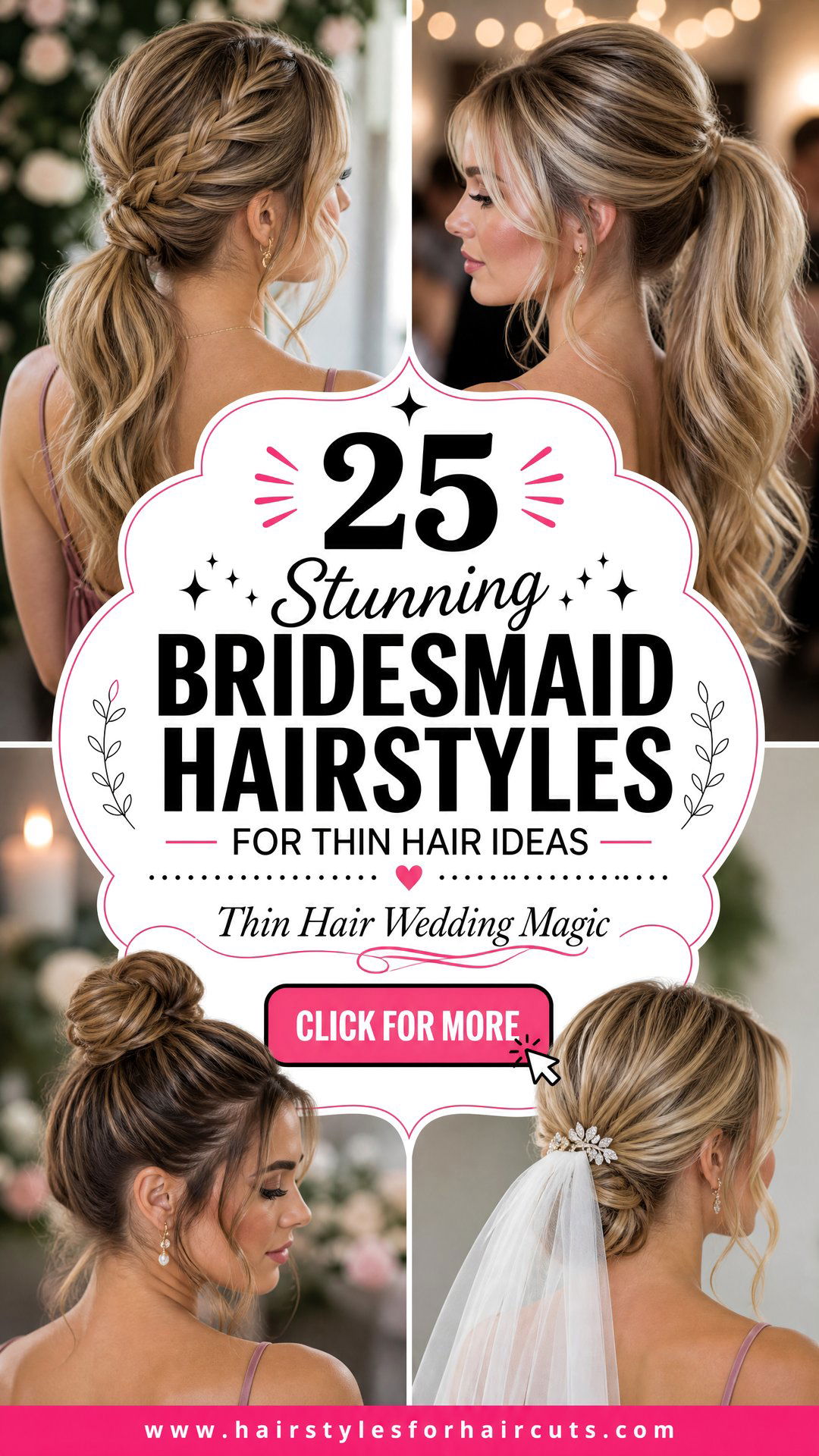 25 Stunning Bridesmaid Hairstyles for Thin Hair Ideas - 25 Stunning Bridesmaid Hairstyles for Thin Hair Ideas