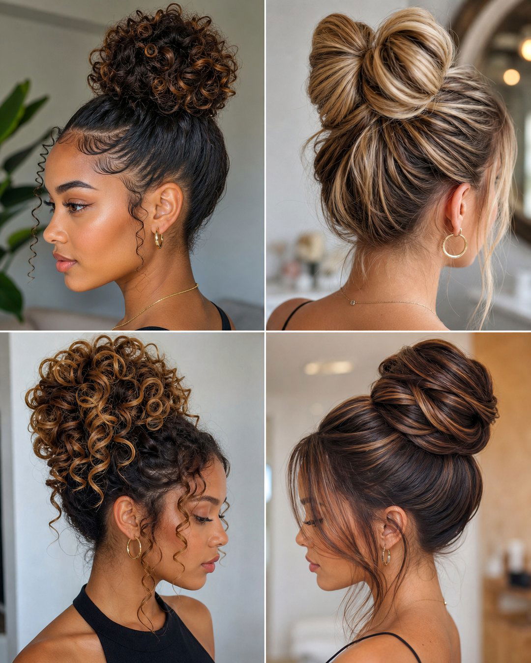 25 Stunning Bun Hairstyles for Black Hair to Try Now
