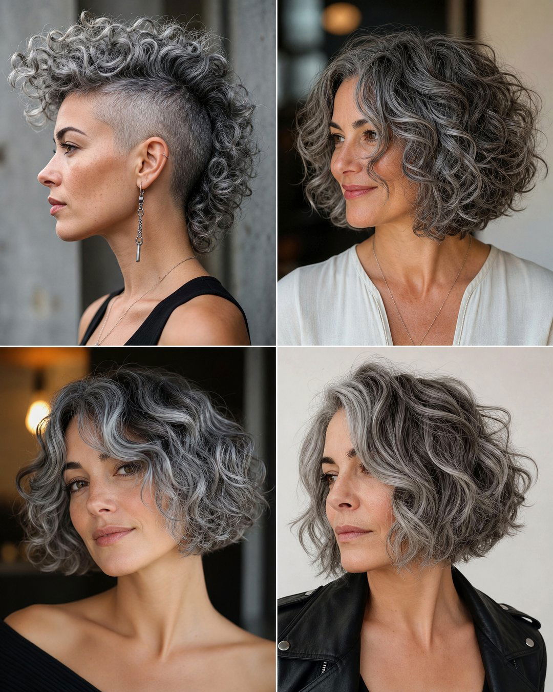 25 Stunning Curly Gray Hairstyles to Embrace Aging