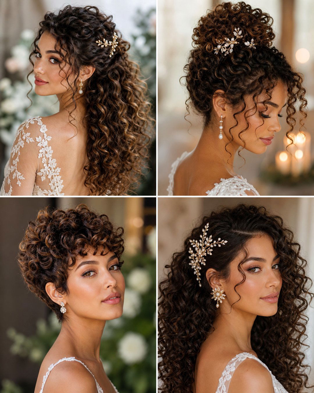 25 Stunning Curly Hair Wedding Hairstyles to Try