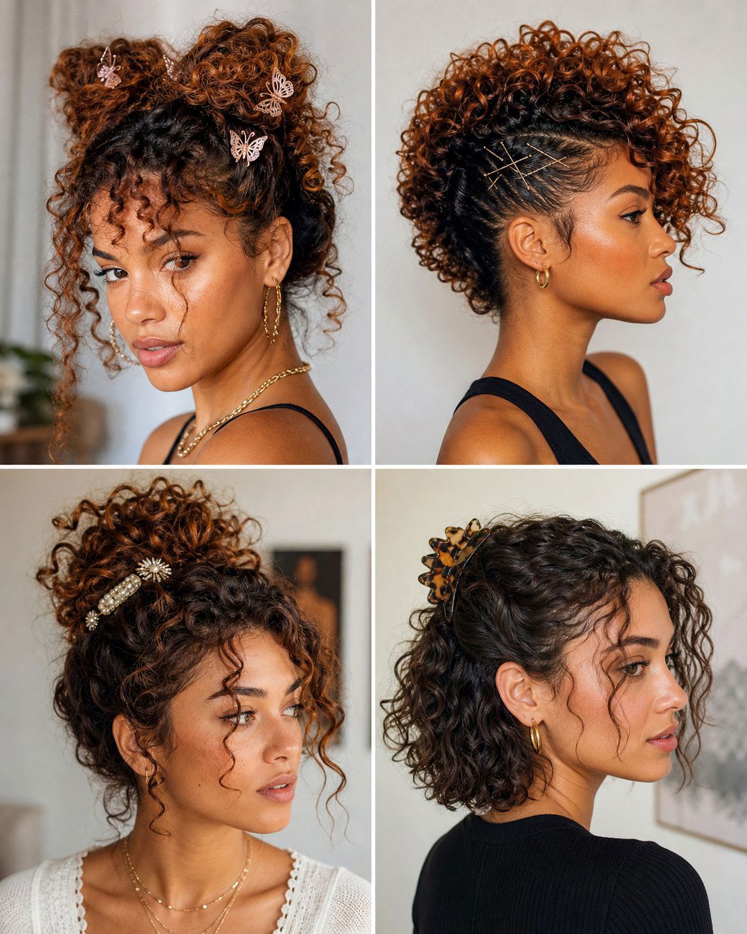 25 Stunning Curly Hairstyles With Clips to Try Today