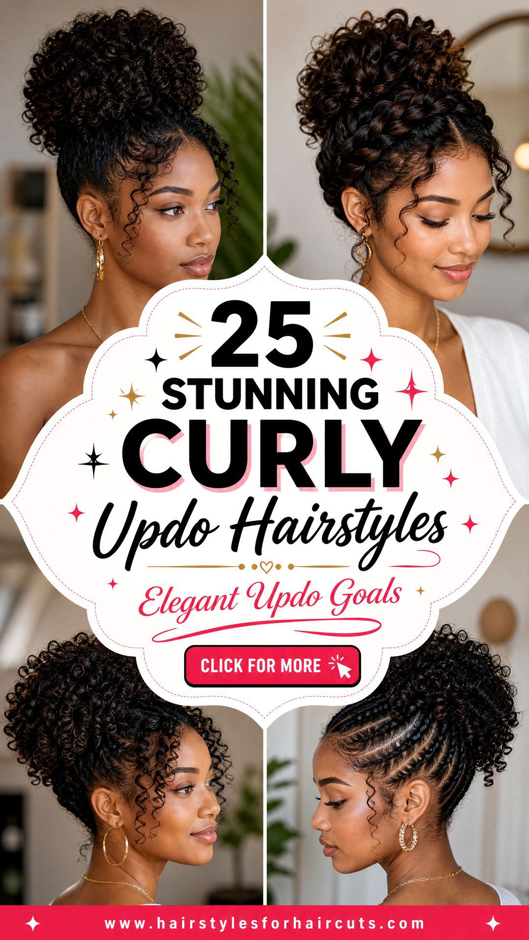 25 Stunning Curly Updo Hairstyles for Black Hair - 25 Stunning Curly Updo Hairstyles for Black Hair
