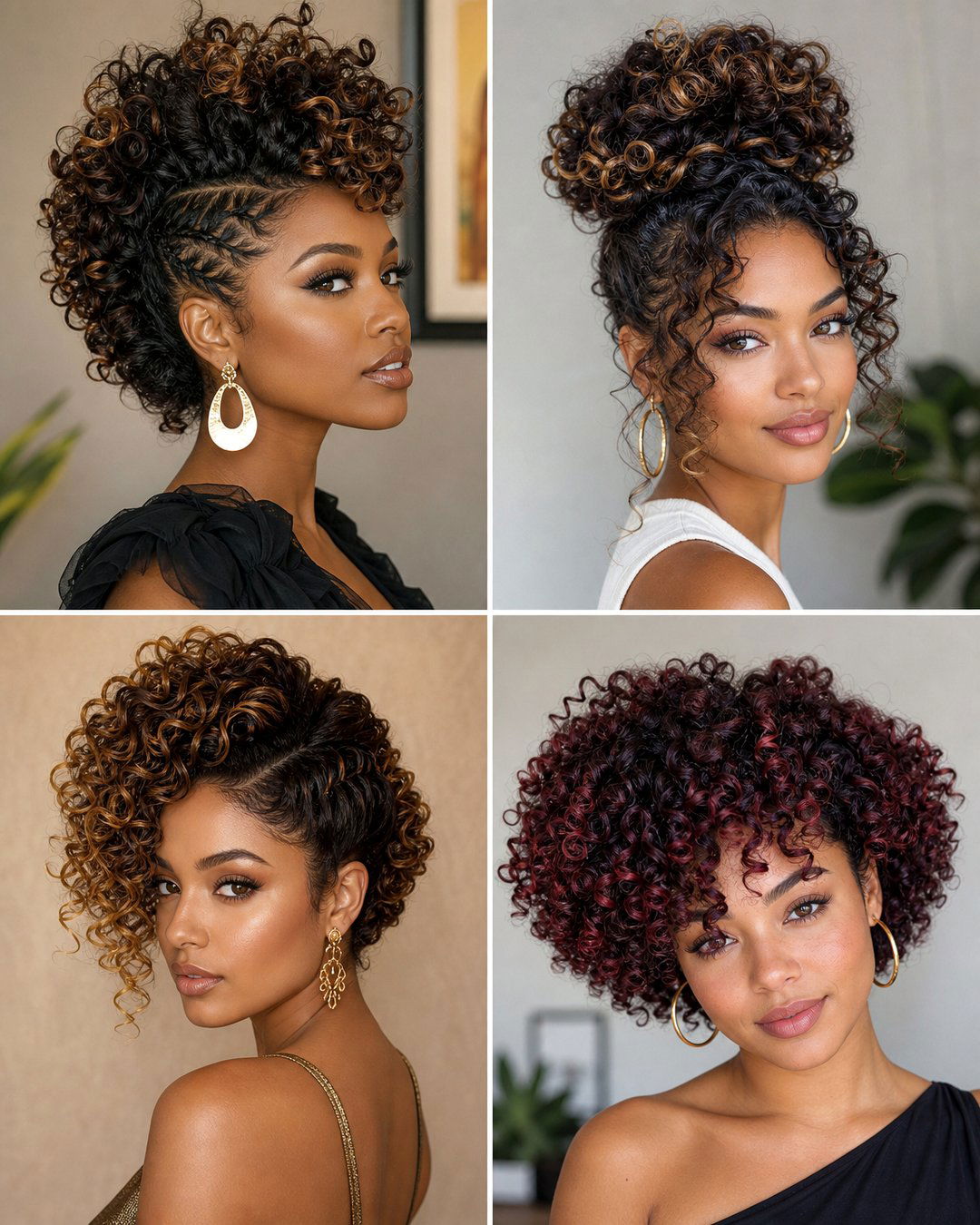 25 Stunning Curly Updo Hairstyles for Black Hair