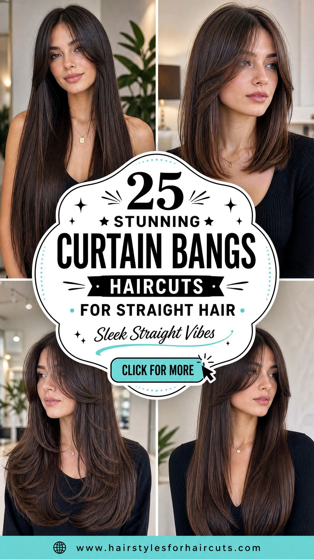 25 Stunning Curtain Bangs Haircuts for Straight Hair - 25 Stunning Curtain Bangs Haircuts for Straight Hair