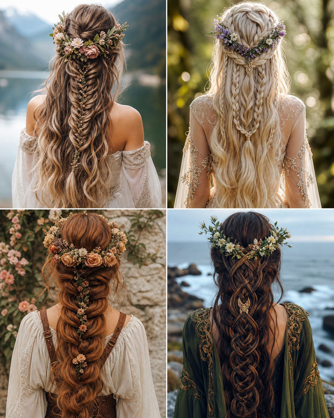 25 Stunning Flower Crown Hairstyles for Long Hair Ideas