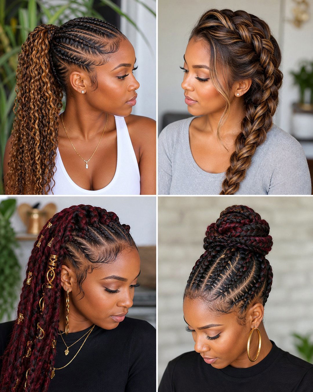25 Stunning French Braid Hairstyles for Black Hair Looks