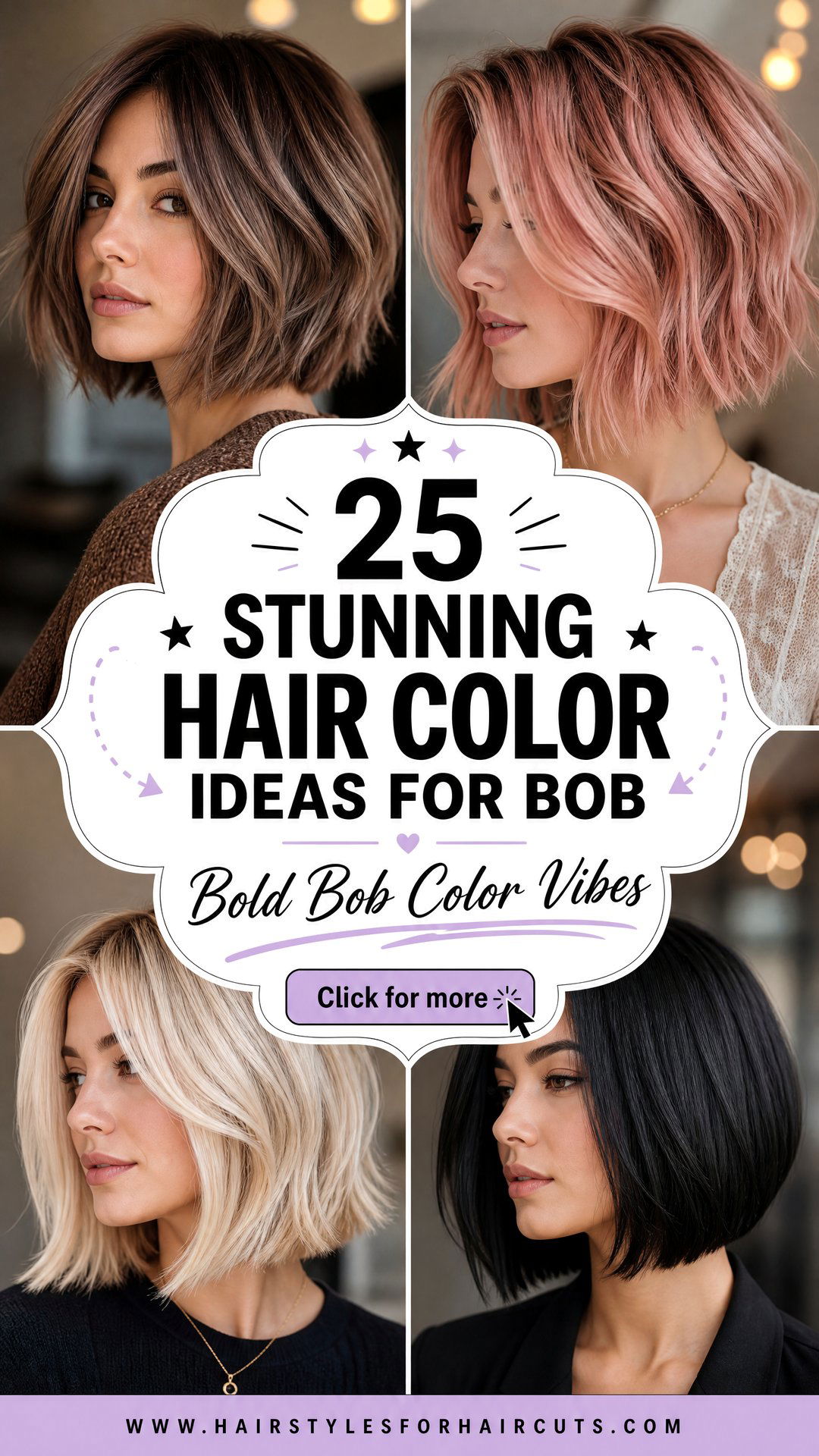 25 Stunning Hair Color Ideas for Bob Hairstyles - 25 Stunning Hair Color Ideas for Bob Hairstyles