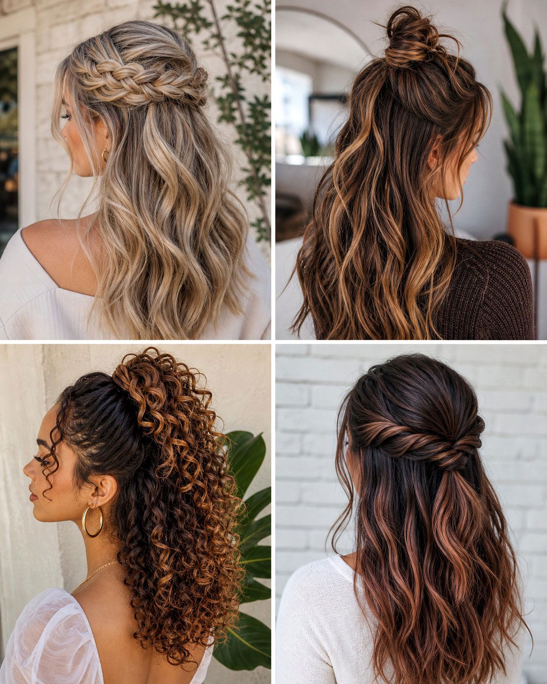 25 Stunning Hair Up and Down Hairstyles to Try Today