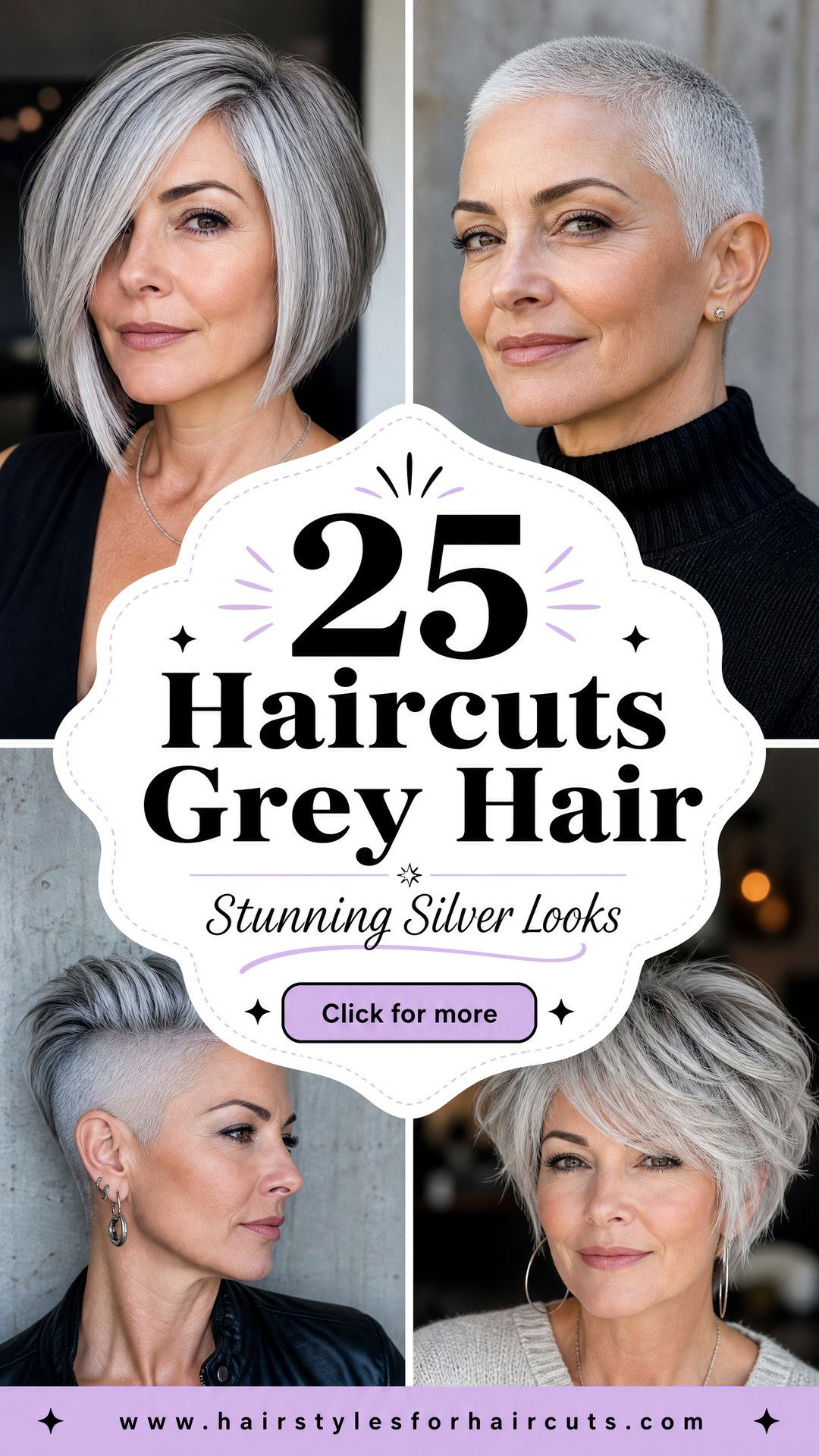 25 Stunning Haircuts Grey Hair Women Will Love - 25 Stunning Haircuts Grey Hair Women Will Love