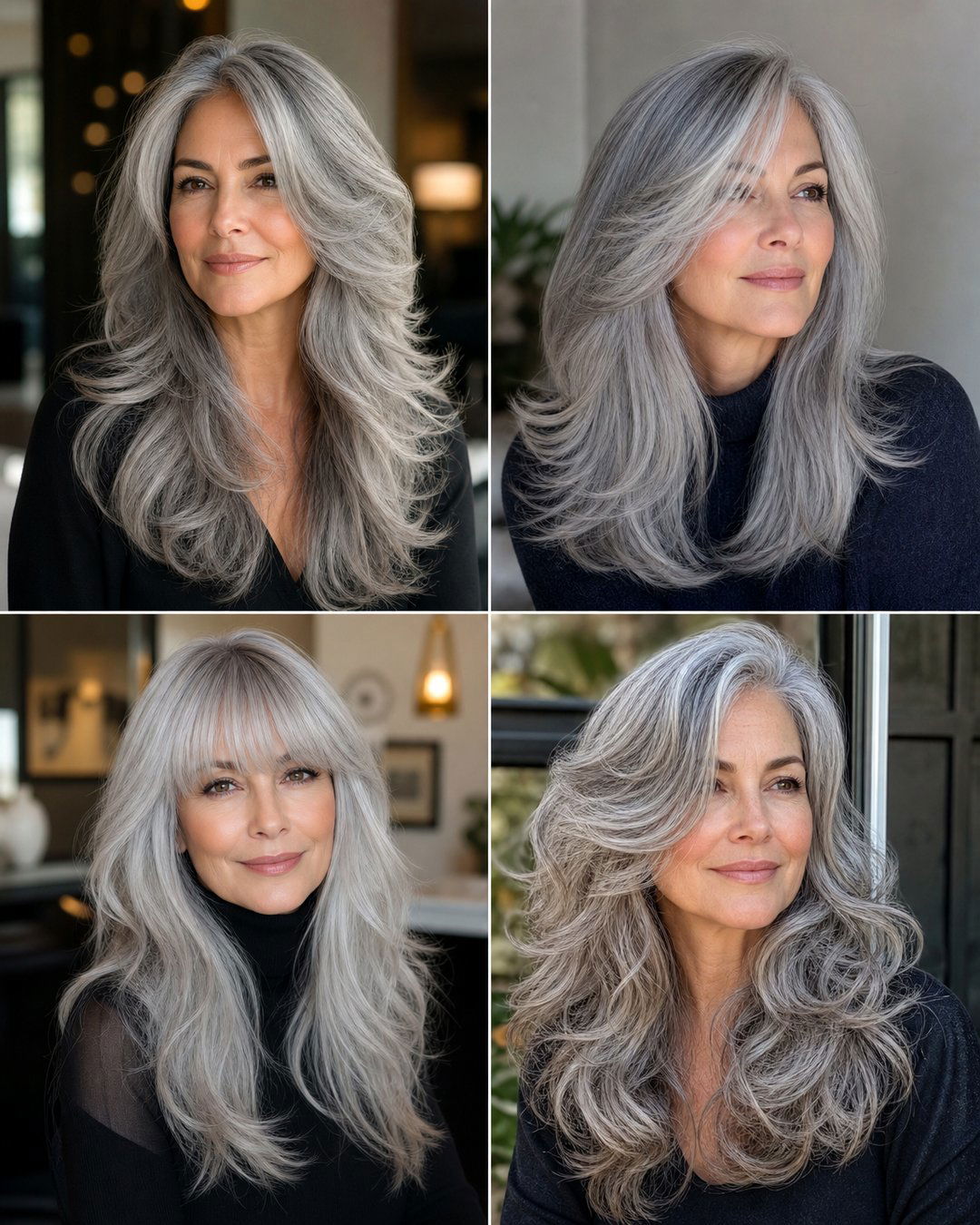 25 Stunning Haircuts for Long Gray Hair Women