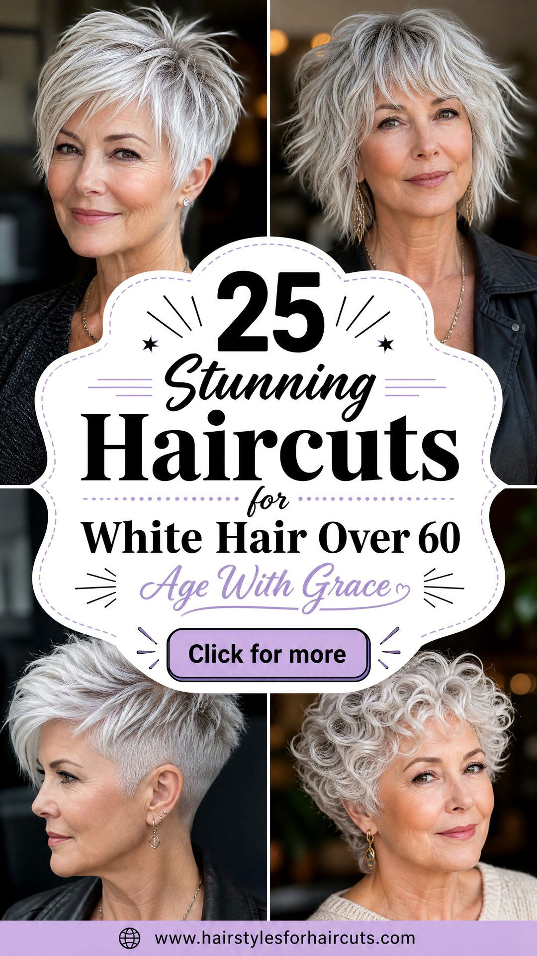 25 Stunning Haircuts for White Hair Over 60 to Try - 25 Stunning Haircuts for White Hair Over 60 to Try