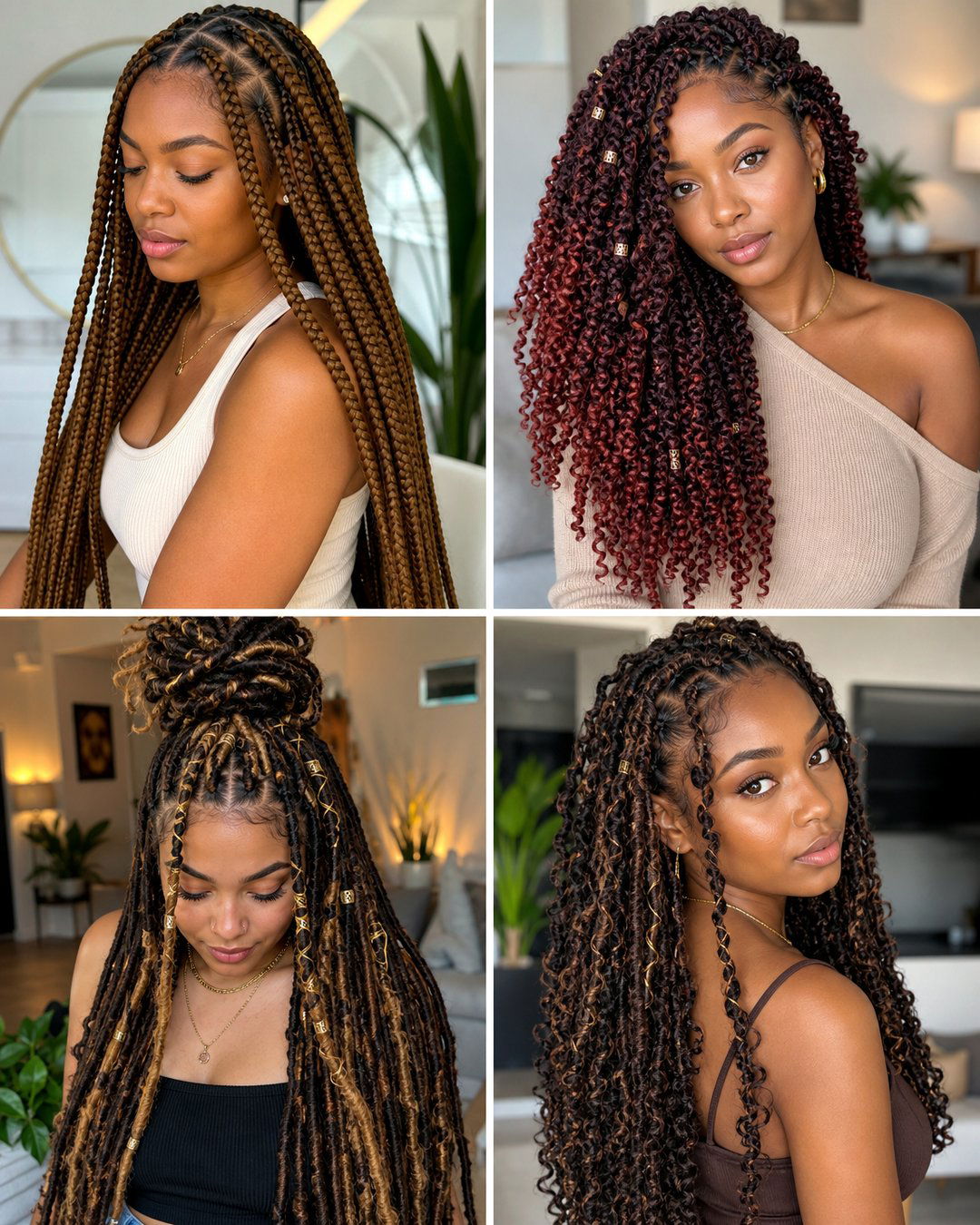 25 Stunning Hairstyles With Weave Braids to Try Now