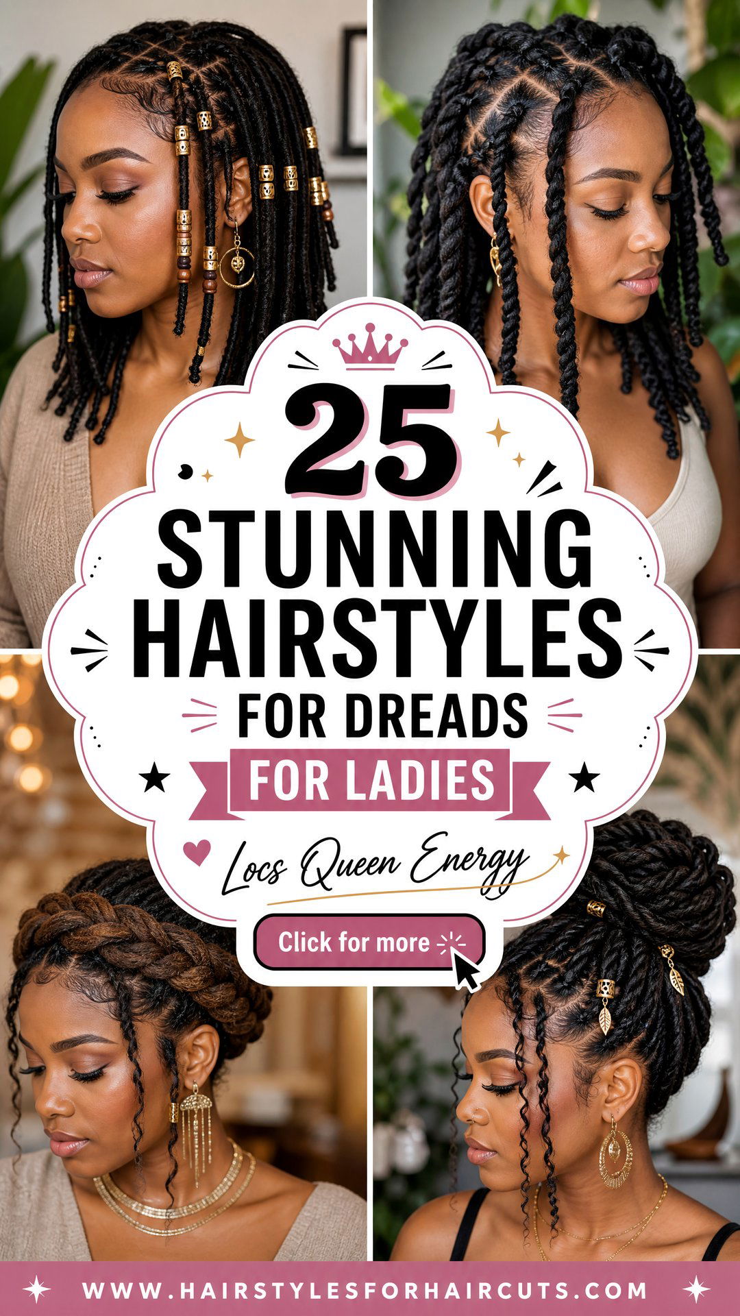 25 Stunning Hairstyles for Dreads for Ladies to Try - 25 Stunning Hairstyles for Dreads for Ladies to Try