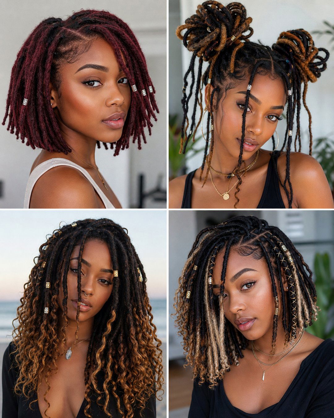 25 Stunning Hairstyles for Dreads for Ladies to Try