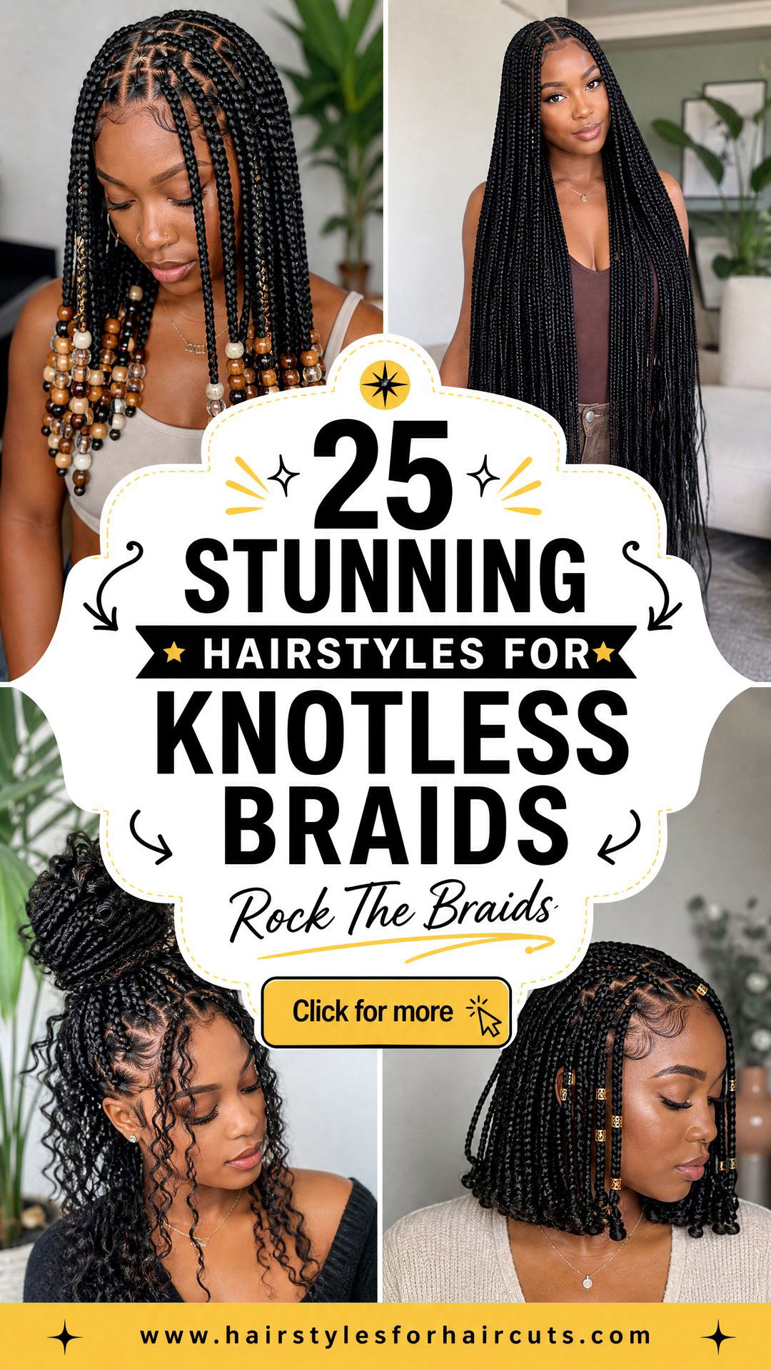 25 Stunning Hairstyles for Knotless Braids to Rock - 25 Stunning Hairstyles for Knotless Braids to Rock
