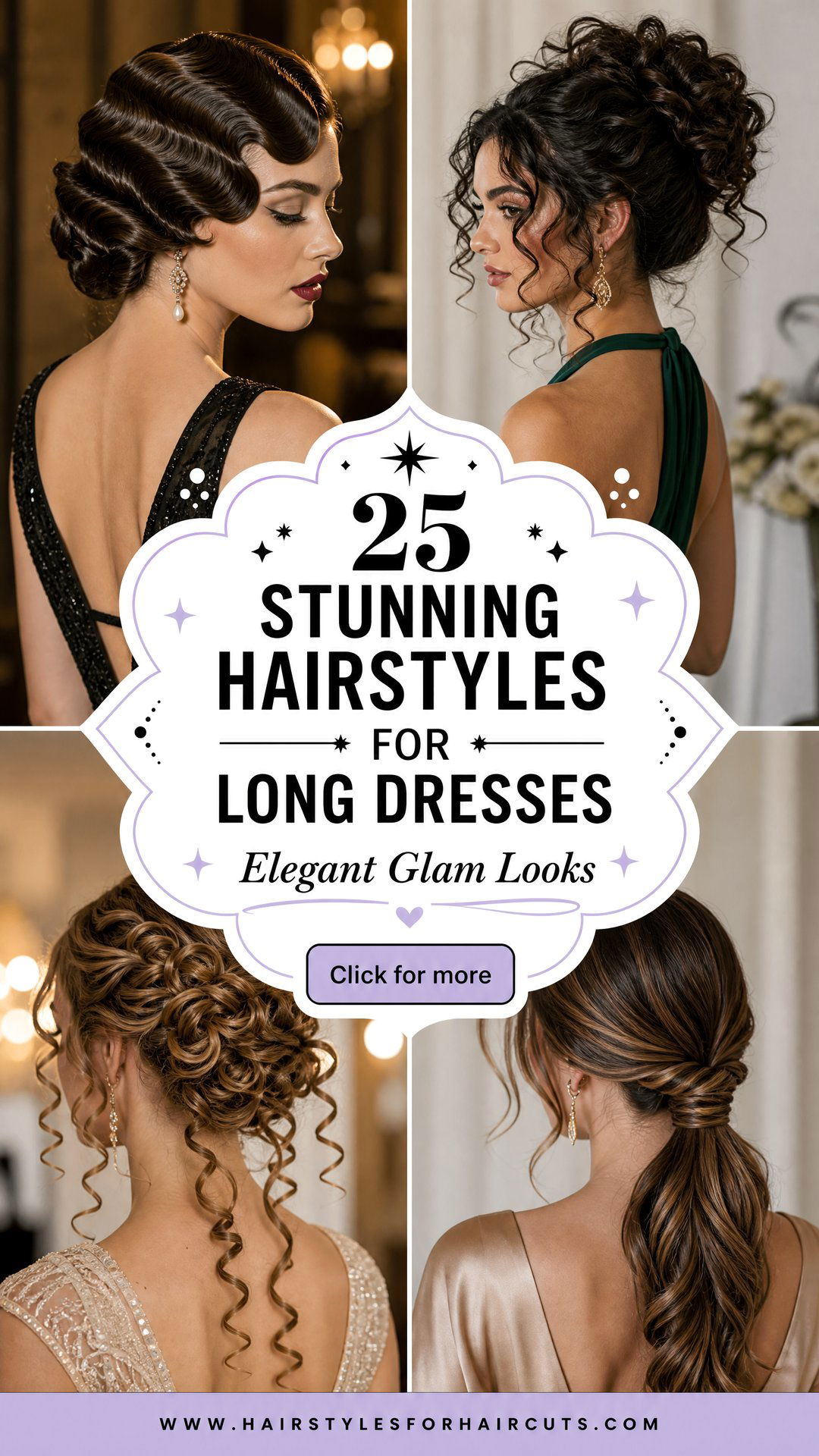 25 Stunning Hairstyles for Long Dresses to Try Now - 25 Stunning Hairstyles for Long Dresses to Try Now