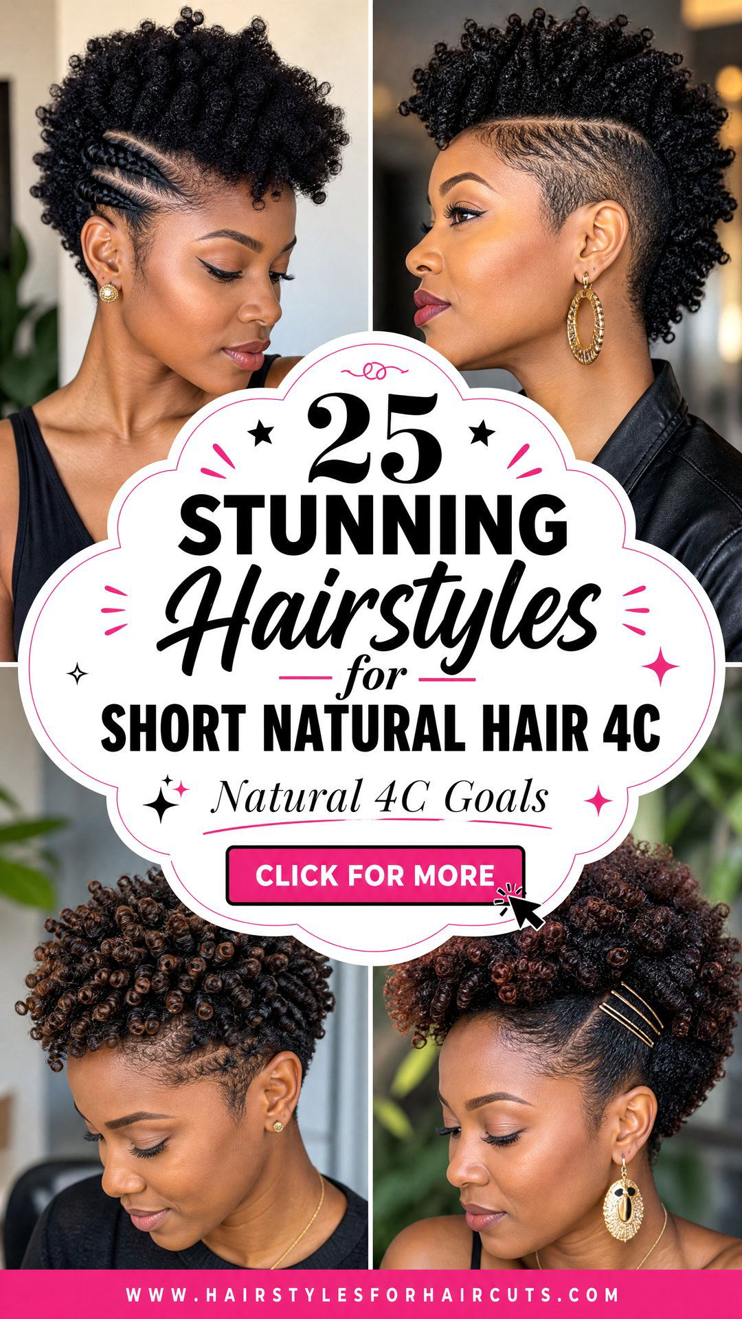 25 Stunning Hairstyles for Short Natural Hair 4C - 25 Stunning Hairstyles for Short Natural Hair 4C
