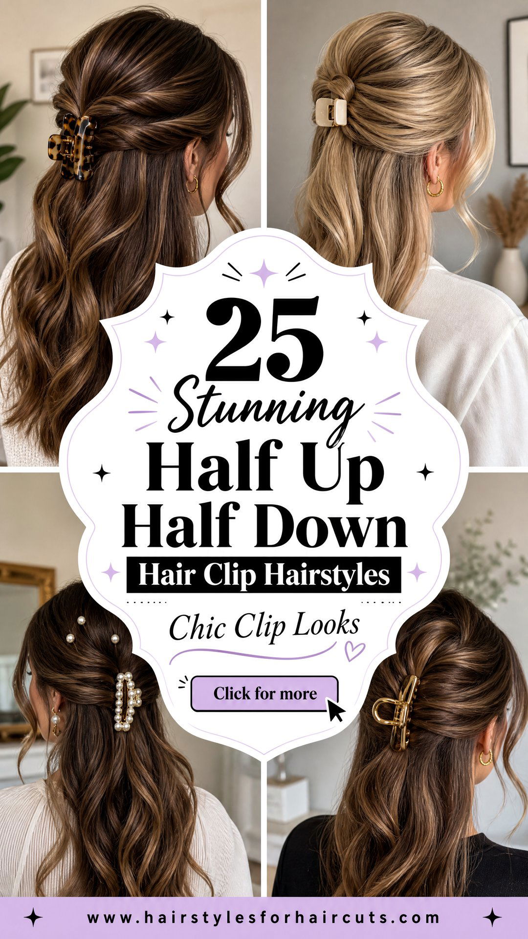 25 Stunning Half Up Half Down Hair Clip Hairstyles to Try - 25 Stunning Half Up Half Down Hair Clip Hairstyles to Try