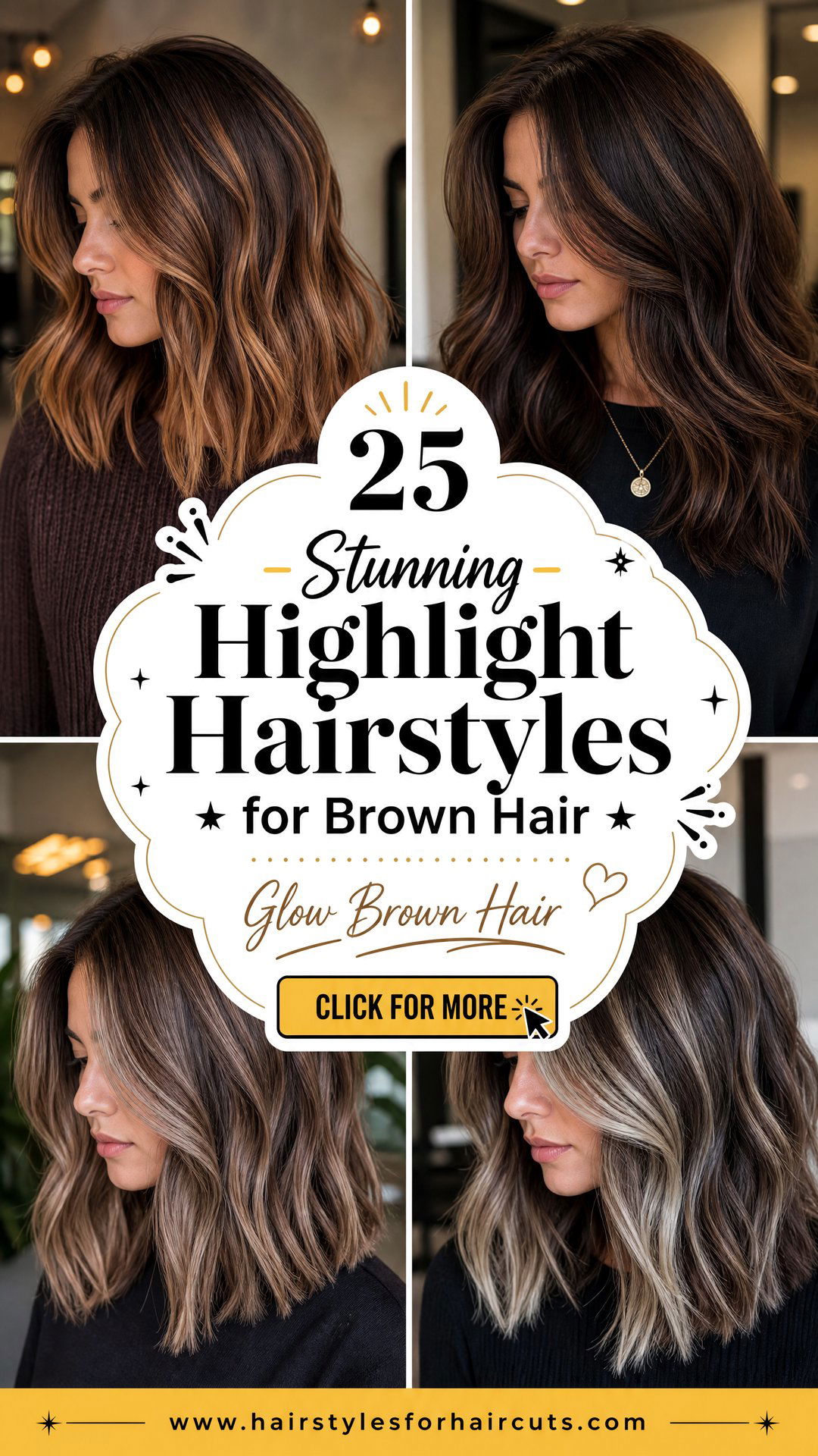 25 Stunning Highlight Hairstyles for Brown Hair - 25 Stunning Highlight Hairstyles for Brown Hair