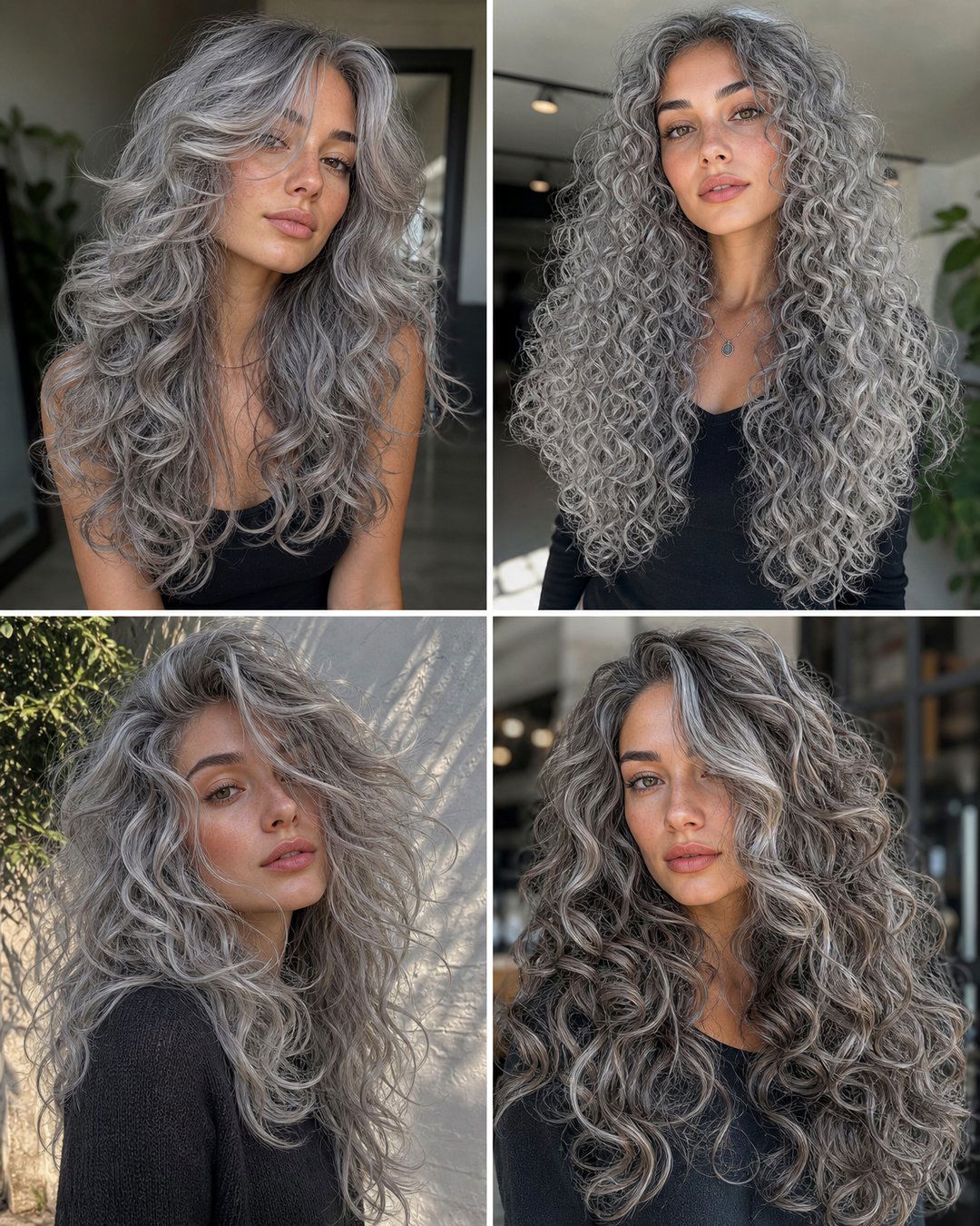 25 Stunning Long Curly Grey Hairstyles to Try