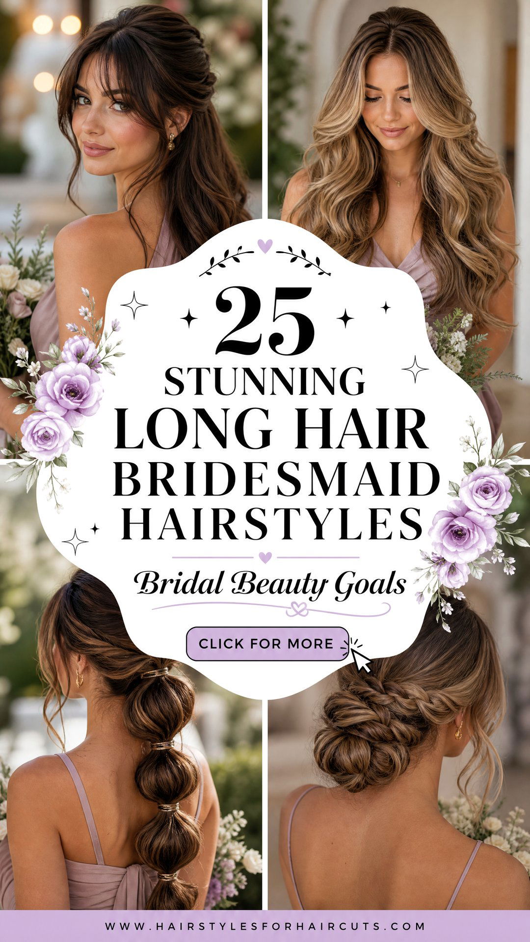 25 Stunning Long Hair Bridesmaid Hairstyles for 2025 - 25 Stunning Long Hair Bridesmaid Hairstyles for 2025