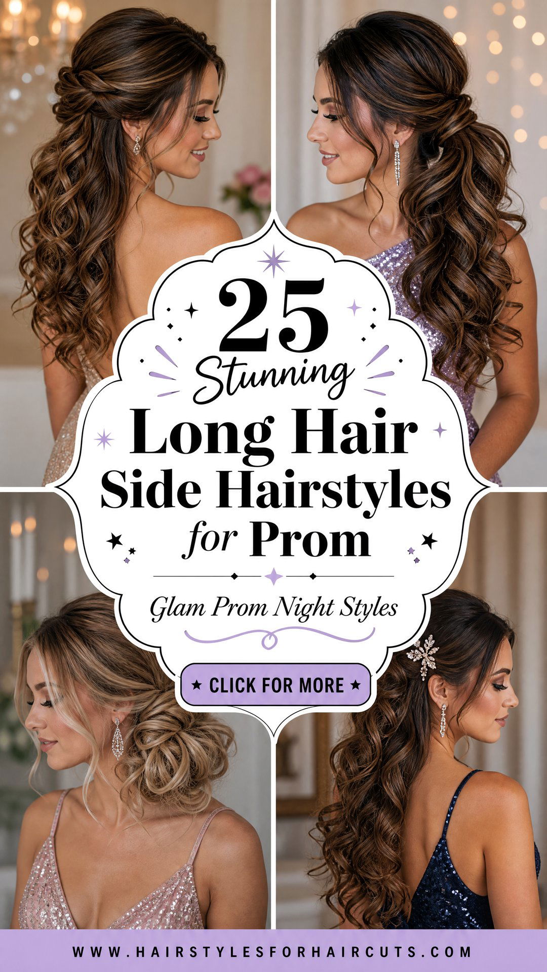 25 Stunning Long Hair Side Hairstyles for Prom 2025 - 25 Stunning Long Hair Side Hairstyles for Prom 2025
