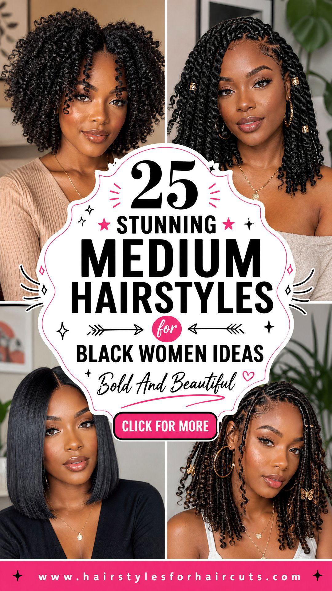 25 Stunning Medium Hairstyles for Black Women in 2024 - 25 Stunning Medium Hairstyles for Black Women in 2024