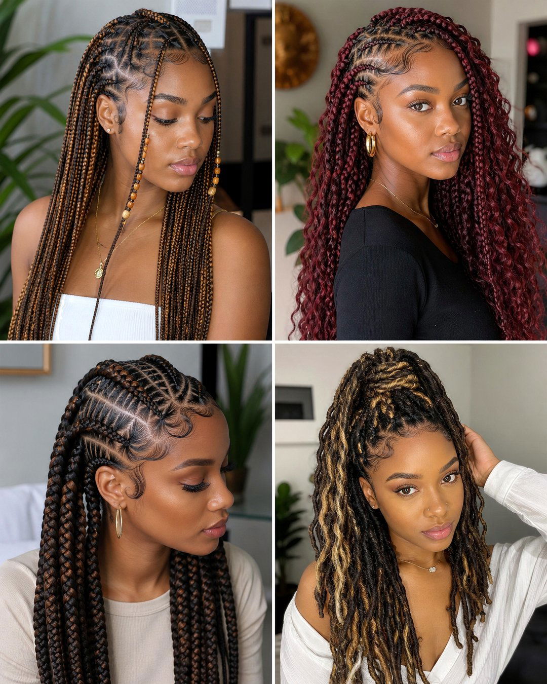 25 Stunning Natural Braided Hairstyles for Black Hair