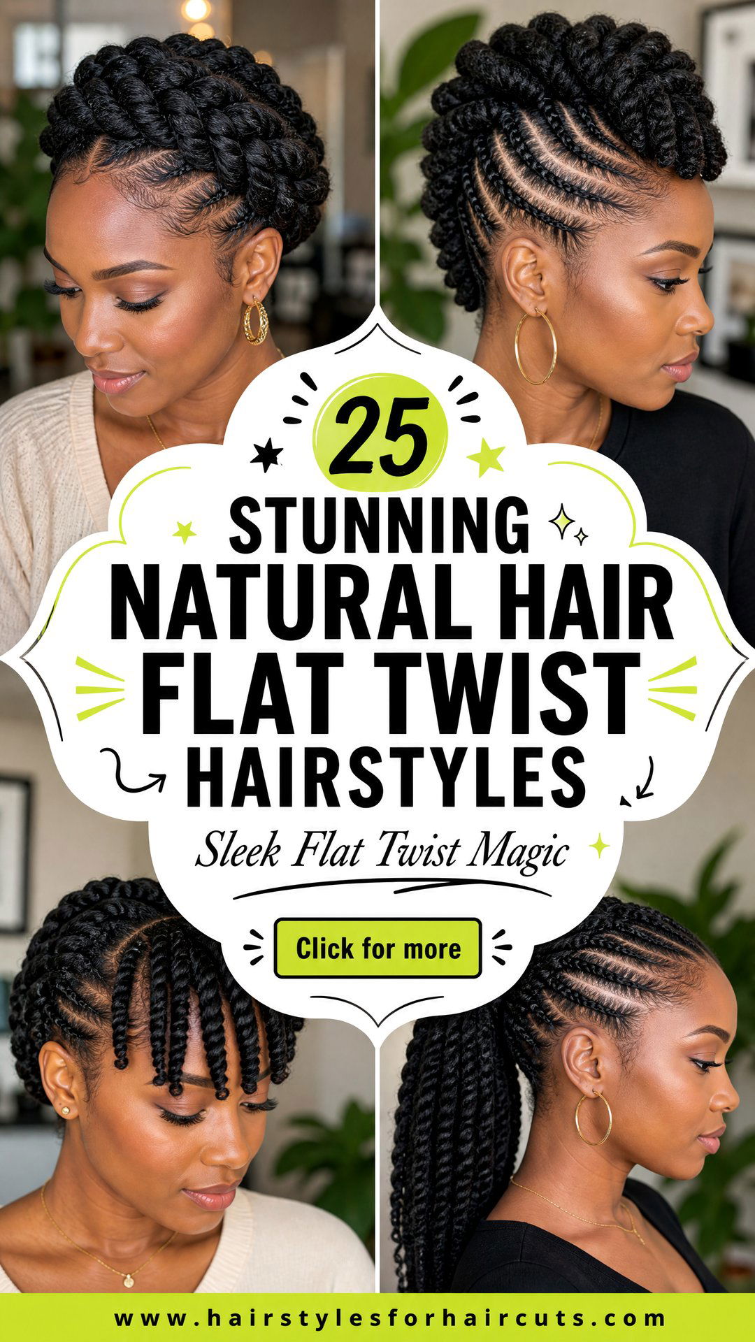 25 Stunning Natural Hair Flat Twist Hairstyles - 25 Stunning Natural Hair Flat Twist Hairstyles