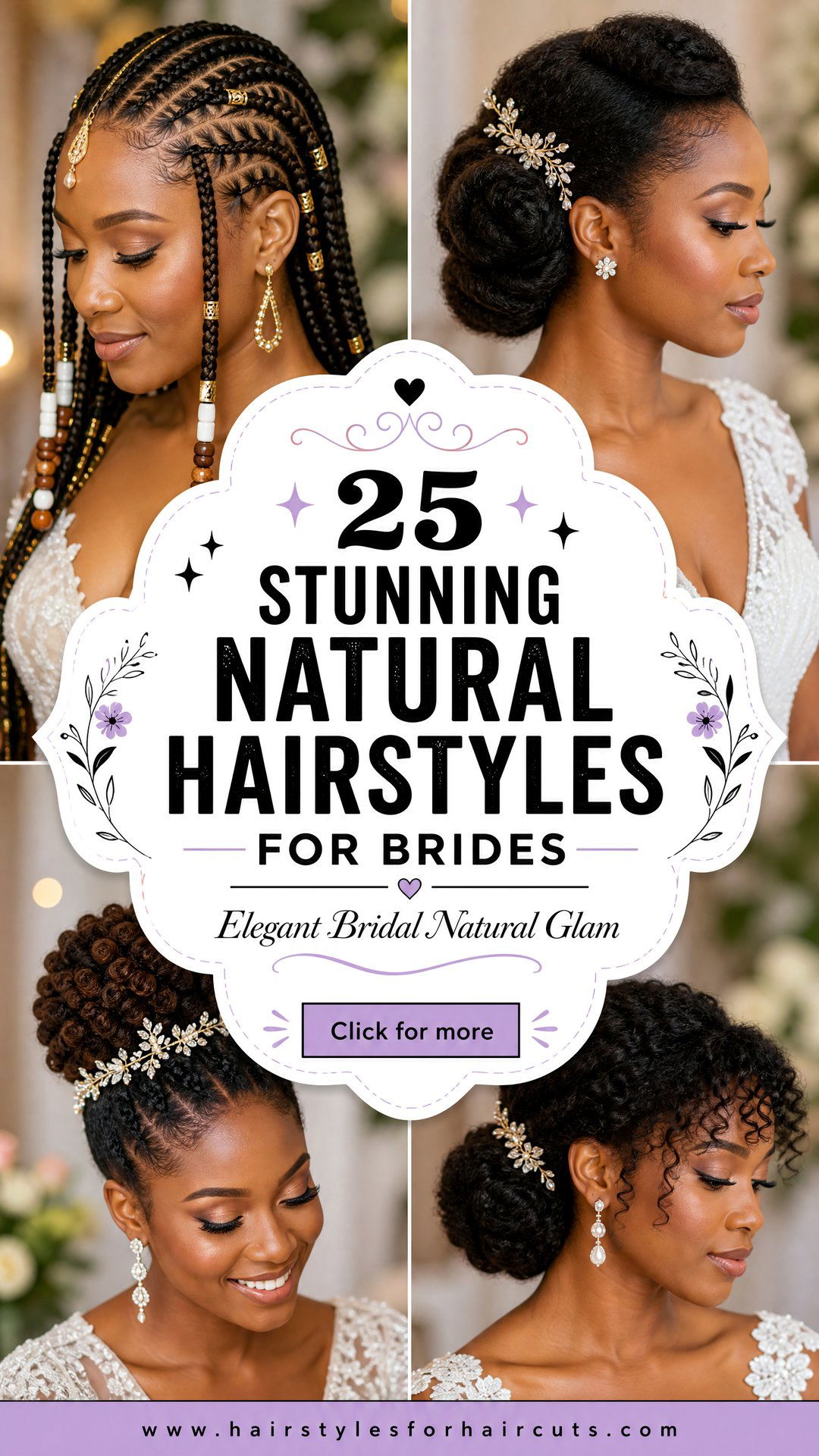 25 Stunning Natural Hairstyles for Brides to Love - 25 Stunning Natural Hairstyles for Brides to Love