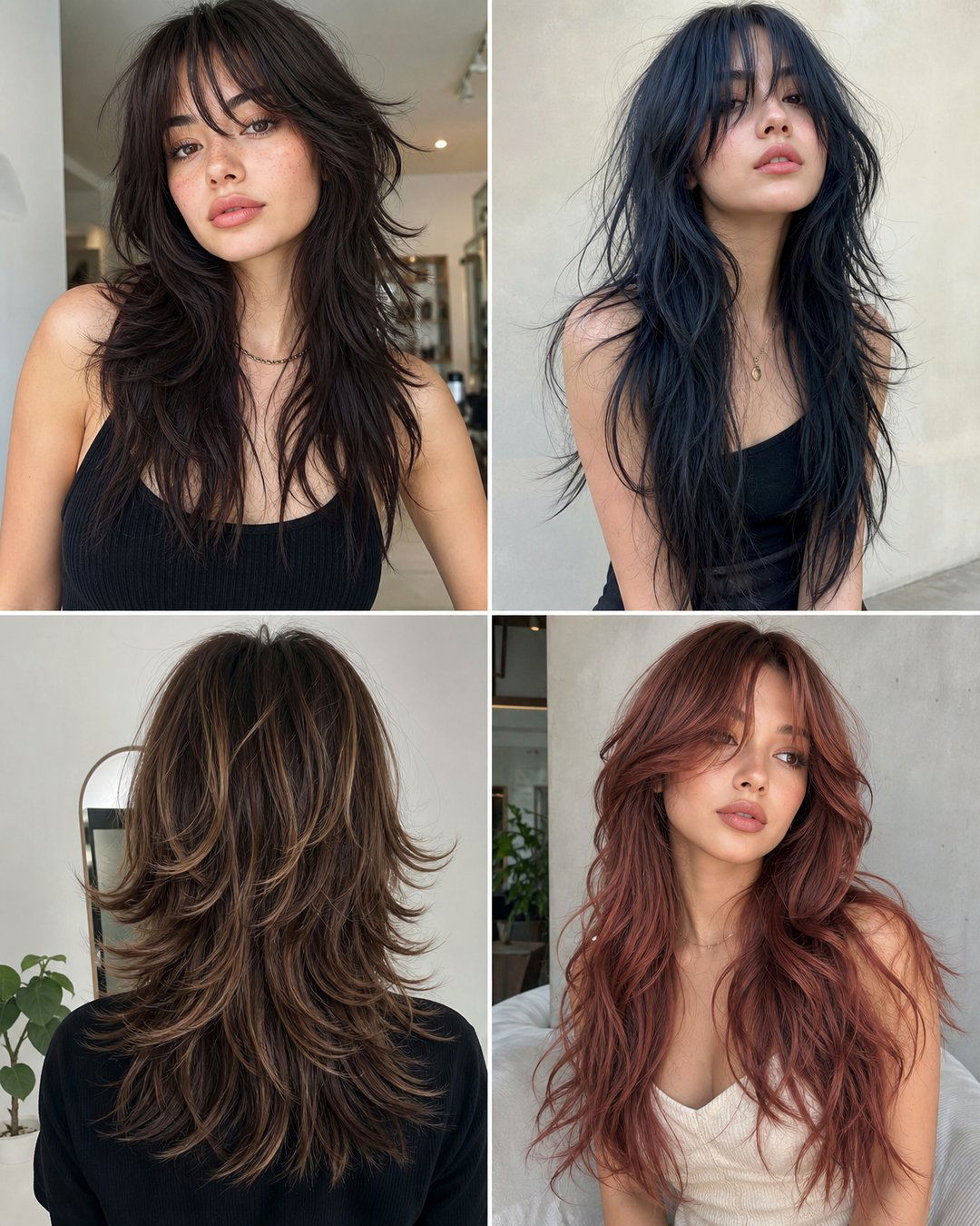 25 Stunning Octopus Haircuts for Long Hair Back Views