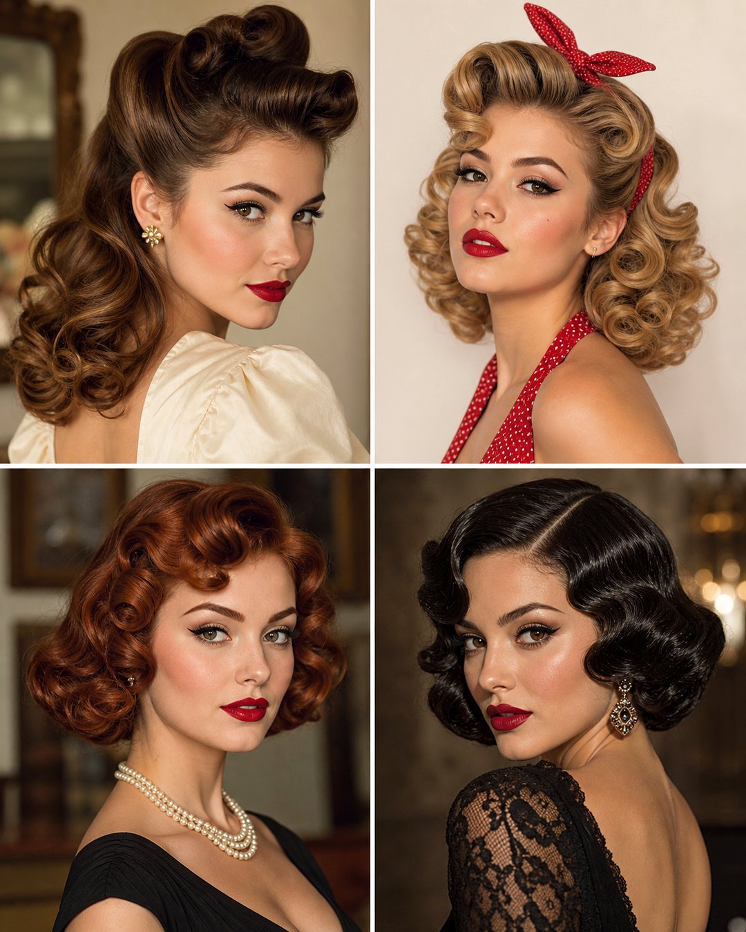 25 Stunning Pin Up Girl Hairstyles for Medium Hair to Try