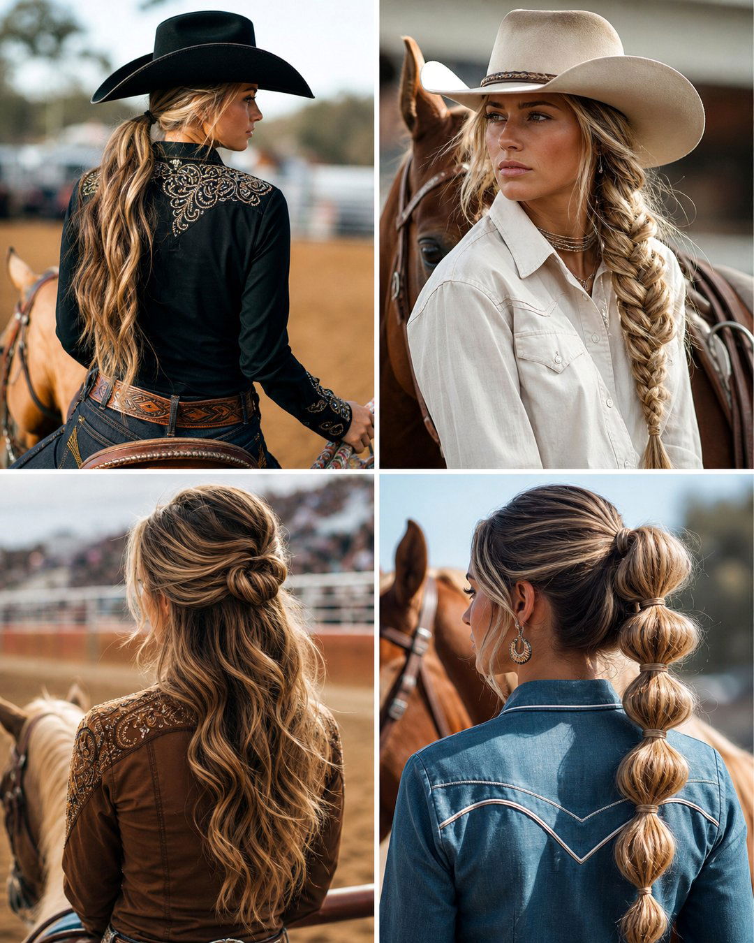 25 Stunning Rodeo Hairstyles for a Cowgirl-Chic Look