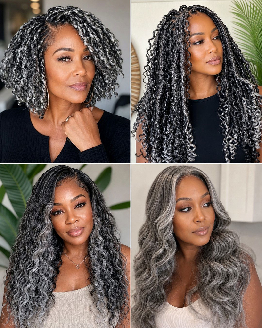 25 Stunning Salt and Pepper Crochet Hairstyles to Try
