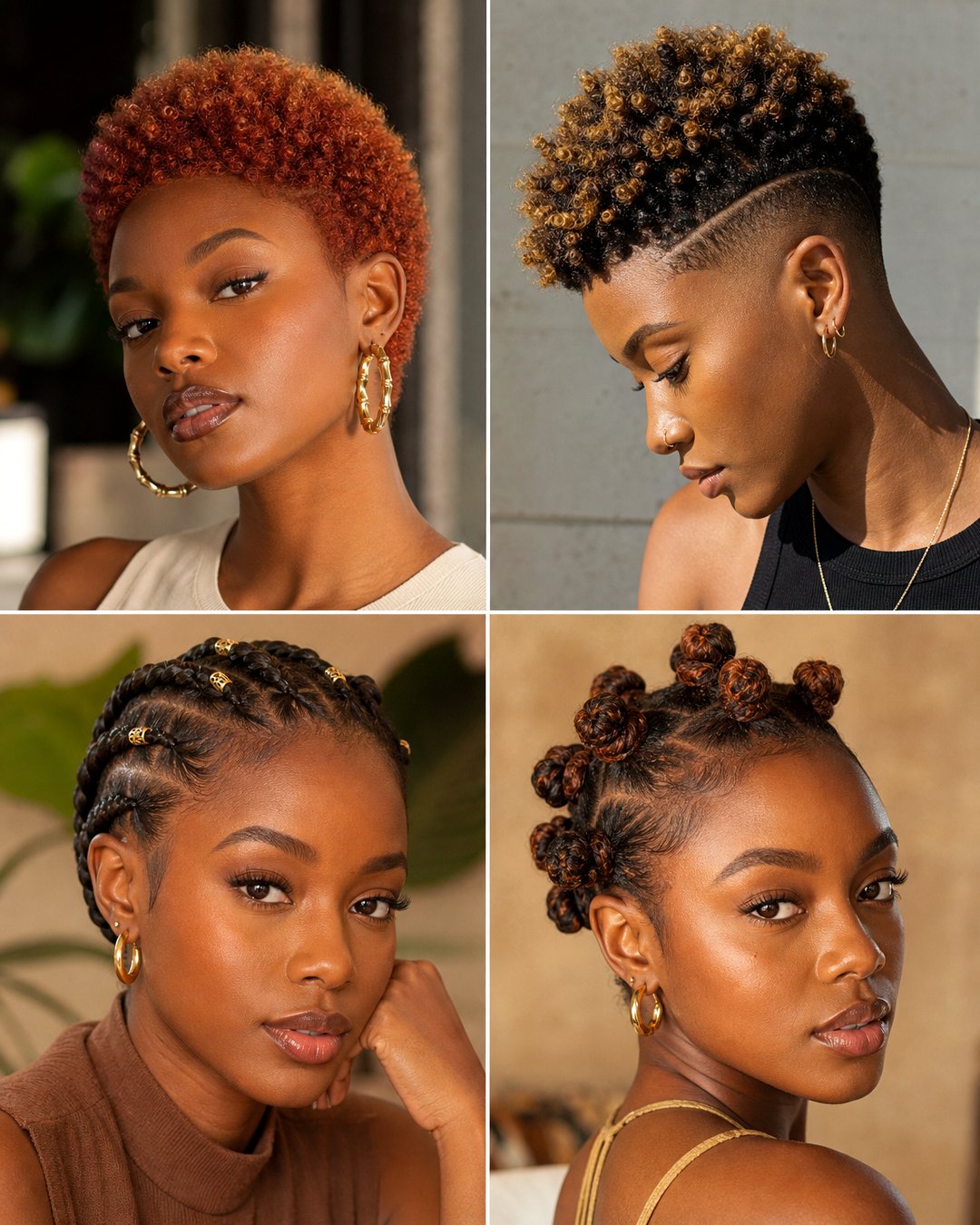 25 Stunning Short 4C Natural Hairstyles to Try