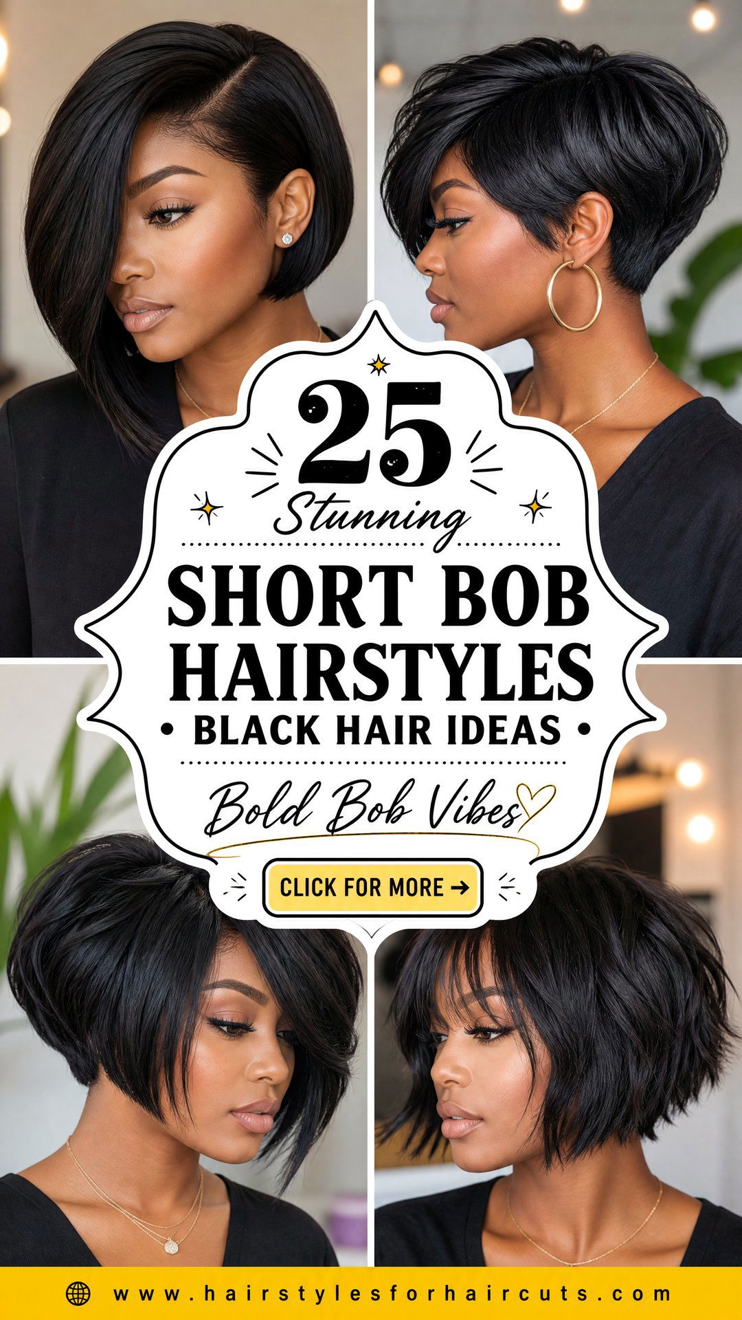 25 Stunning Short Bob Hairstyles Black Hair Ideas - 25 Stunning Short Bob Hairstyles Black Hair Ideas
