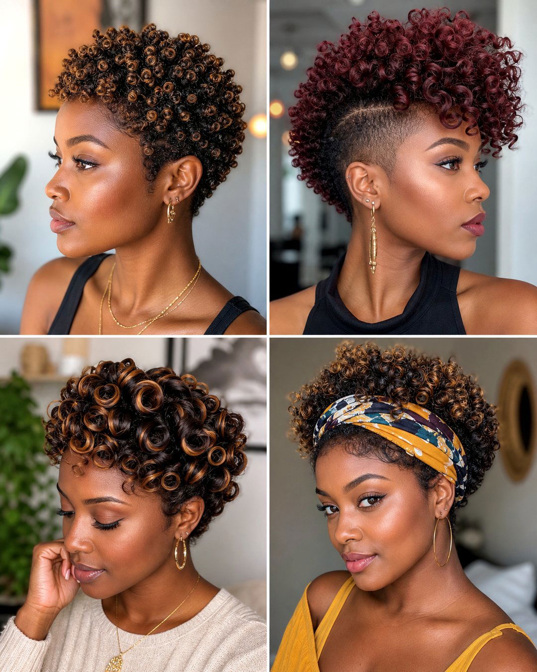 25 Stunning Short Curly Hairstyles for Black Women