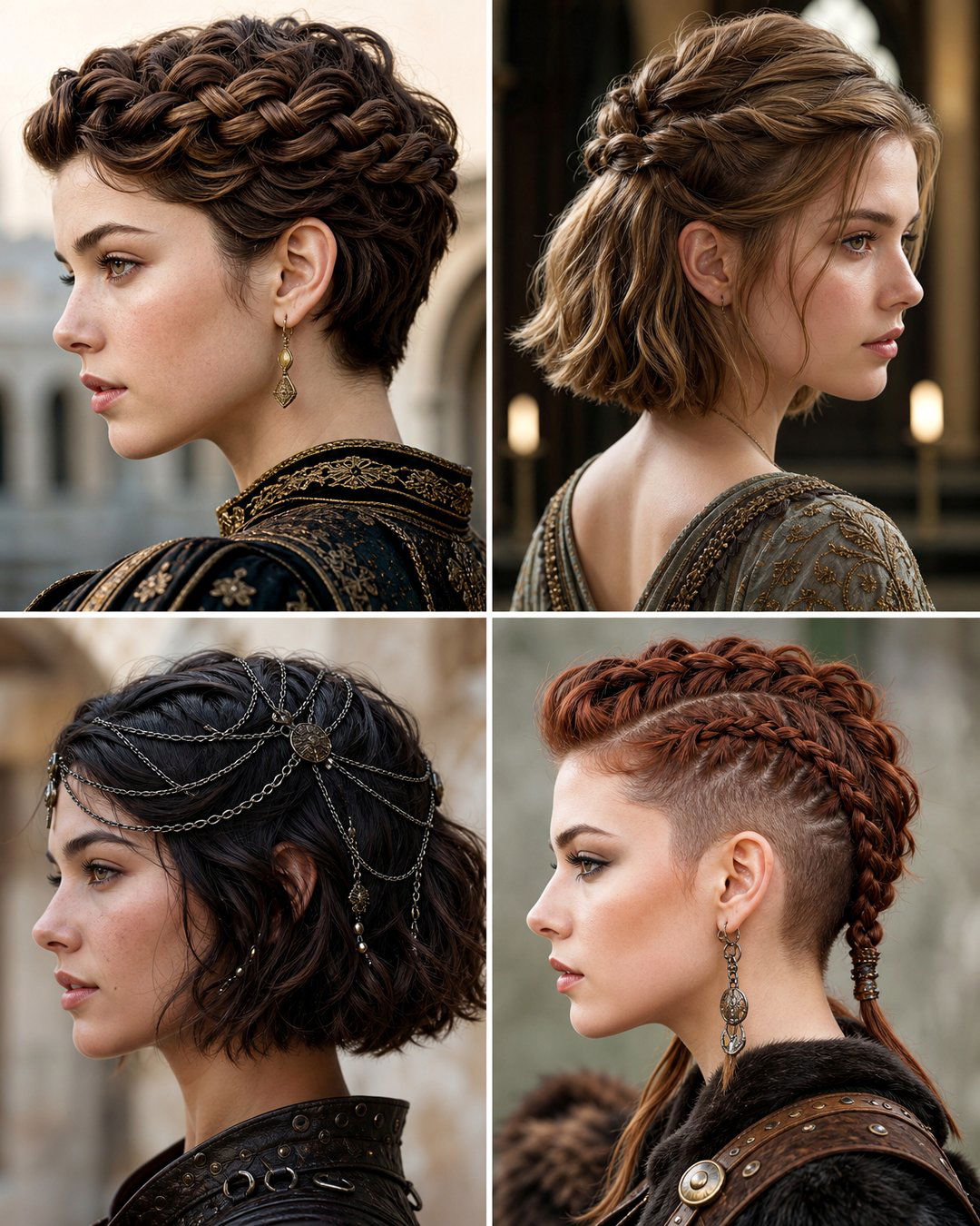 25 Stunning Short Hair Medieval Hairstyles to Try