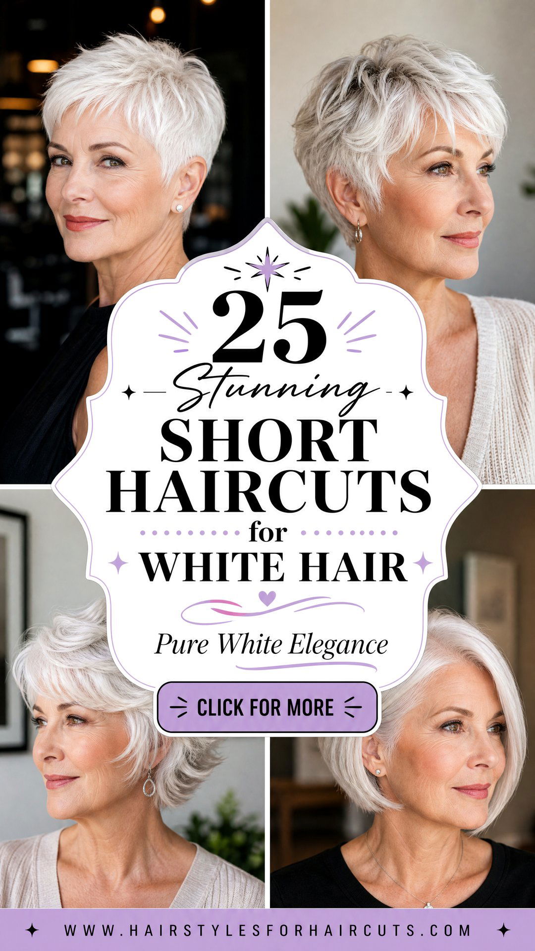 25 Stunning Short Haircuts for Women With White Hair - 25 Stunning Short Haircuts for Women With White Hair