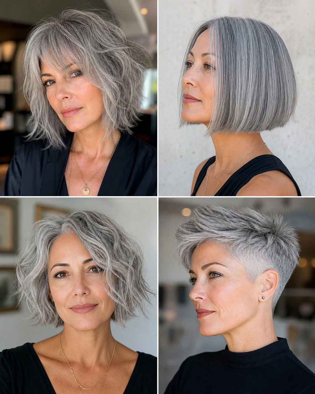 25 Stunning Short Hairstyles Grey Hair Ideas 2025
