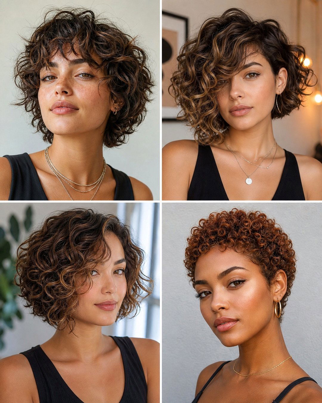 25 Stunning Short Hairstyles for Curly Hair Women