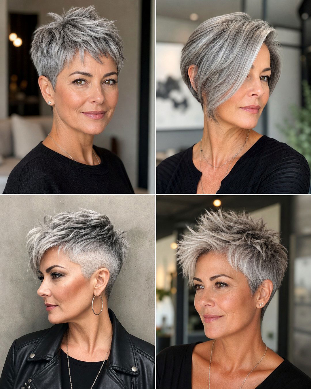 25 Stunning Short Hairstyles for Salt and Pepper Hair