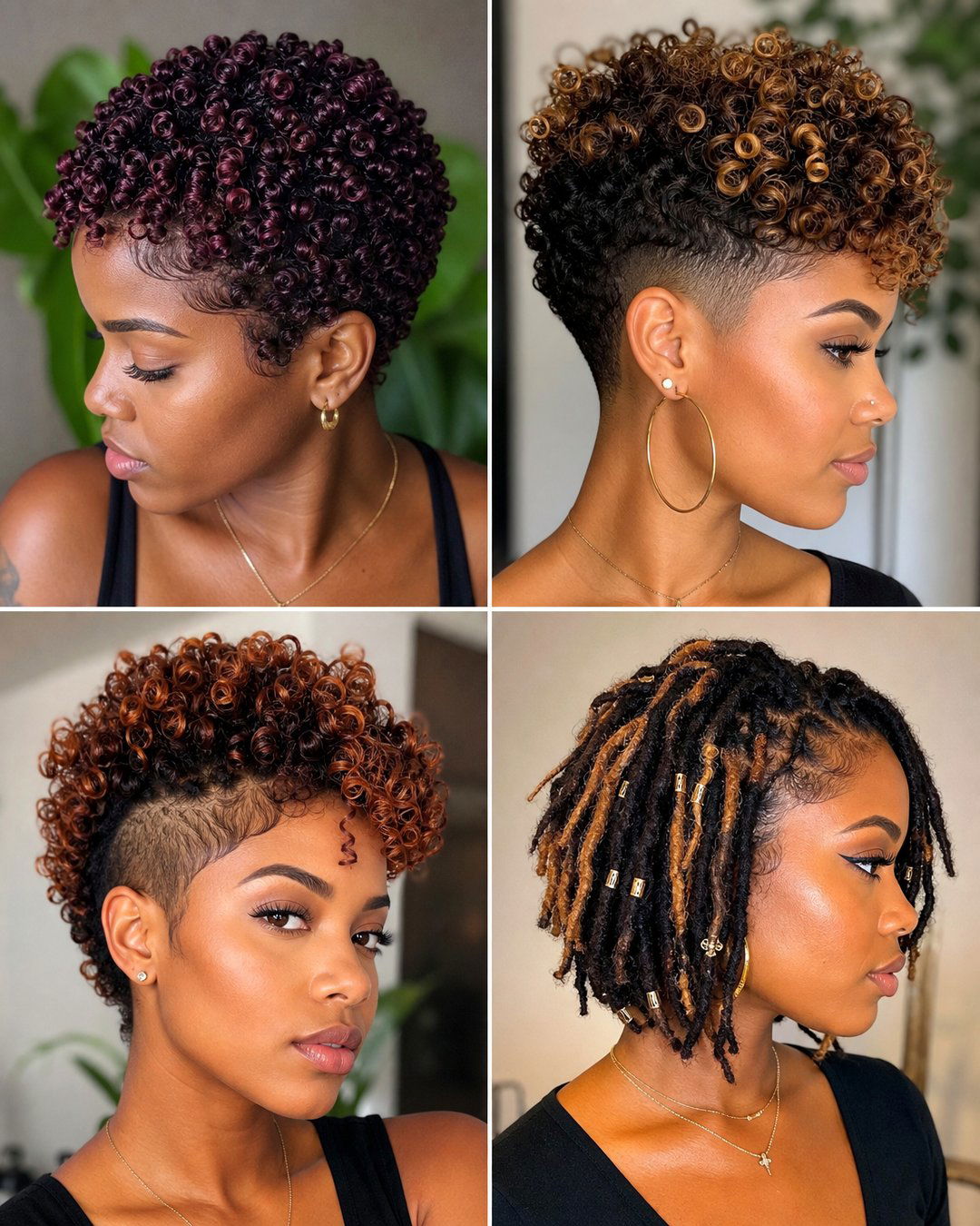 25 Stunning Short Natural Curly Hairstyles for Black Hair