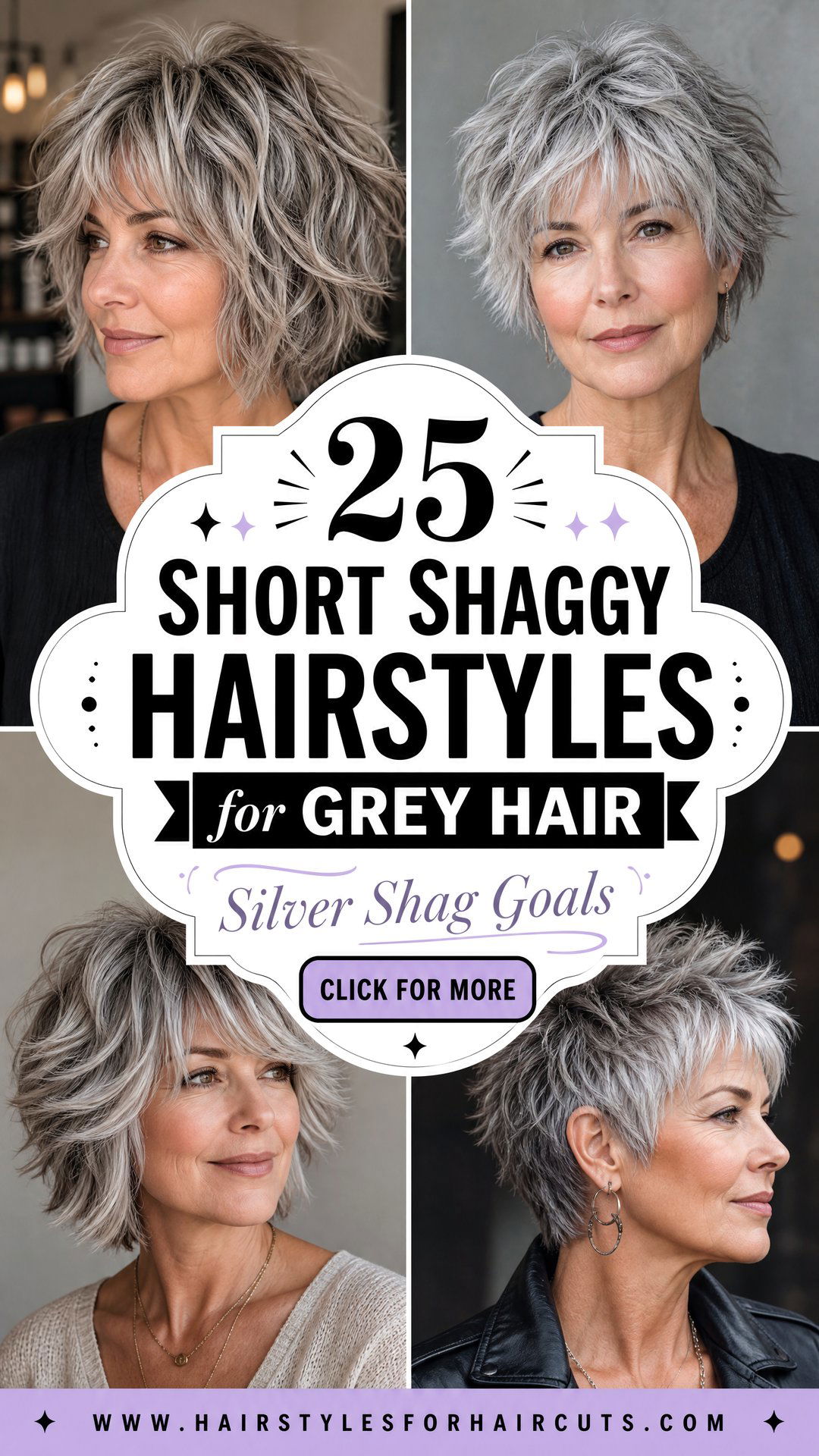 25 Stunning Short Shaggy Hairstyles for Grey Hair - 25 Stunning Short Shaggy Hairstyles for Grey Hair
