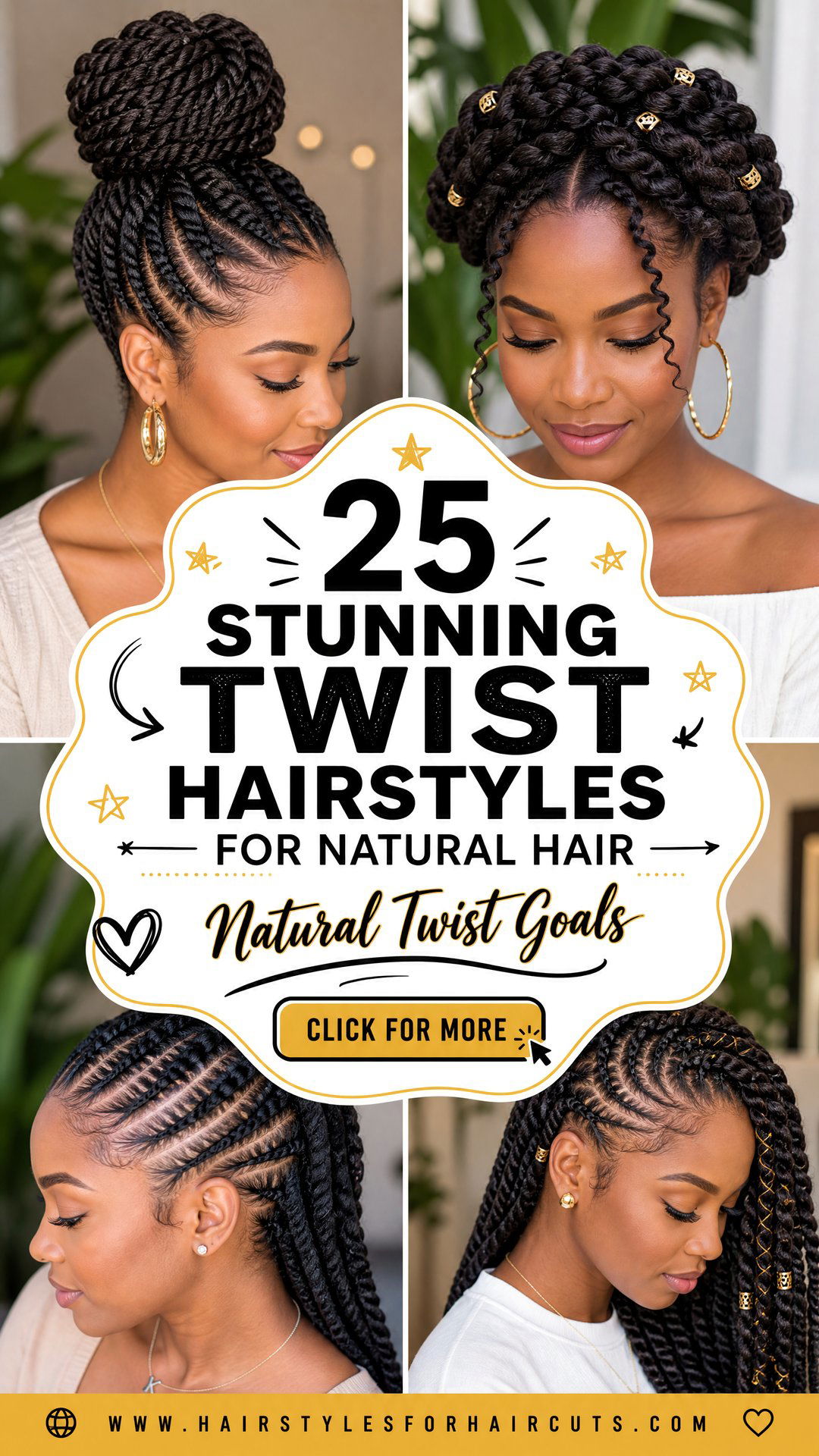 25 Stunning Twist Hairstyles for Natural Hair - 25 Stunning Twist Hairstyles for Natural Hair