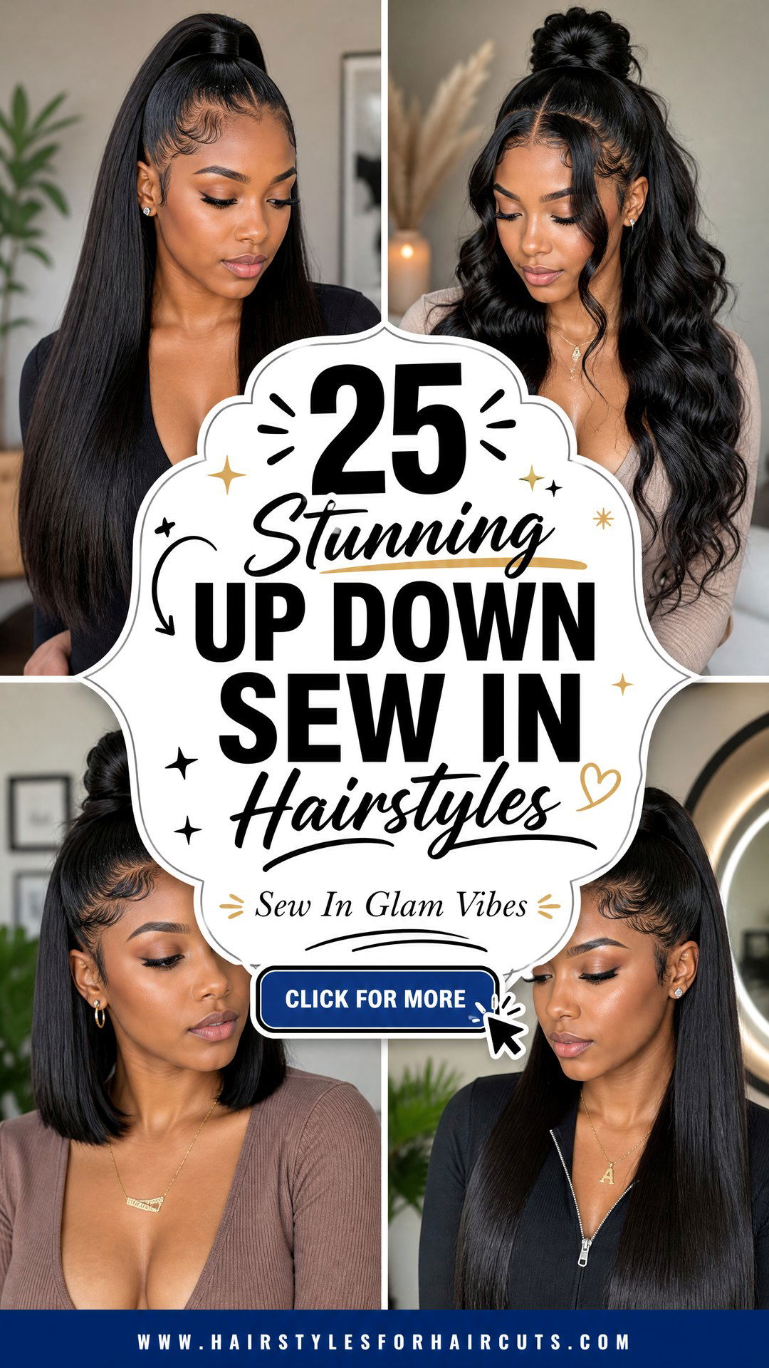 25 Stunning Up Down Sew In Hairstyles to Try - 25 Stunning Up Down Sew In Hairstyles to Try