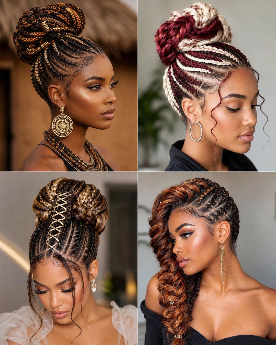 25 Stunning Updo Braid Hairstyles for Black Hair