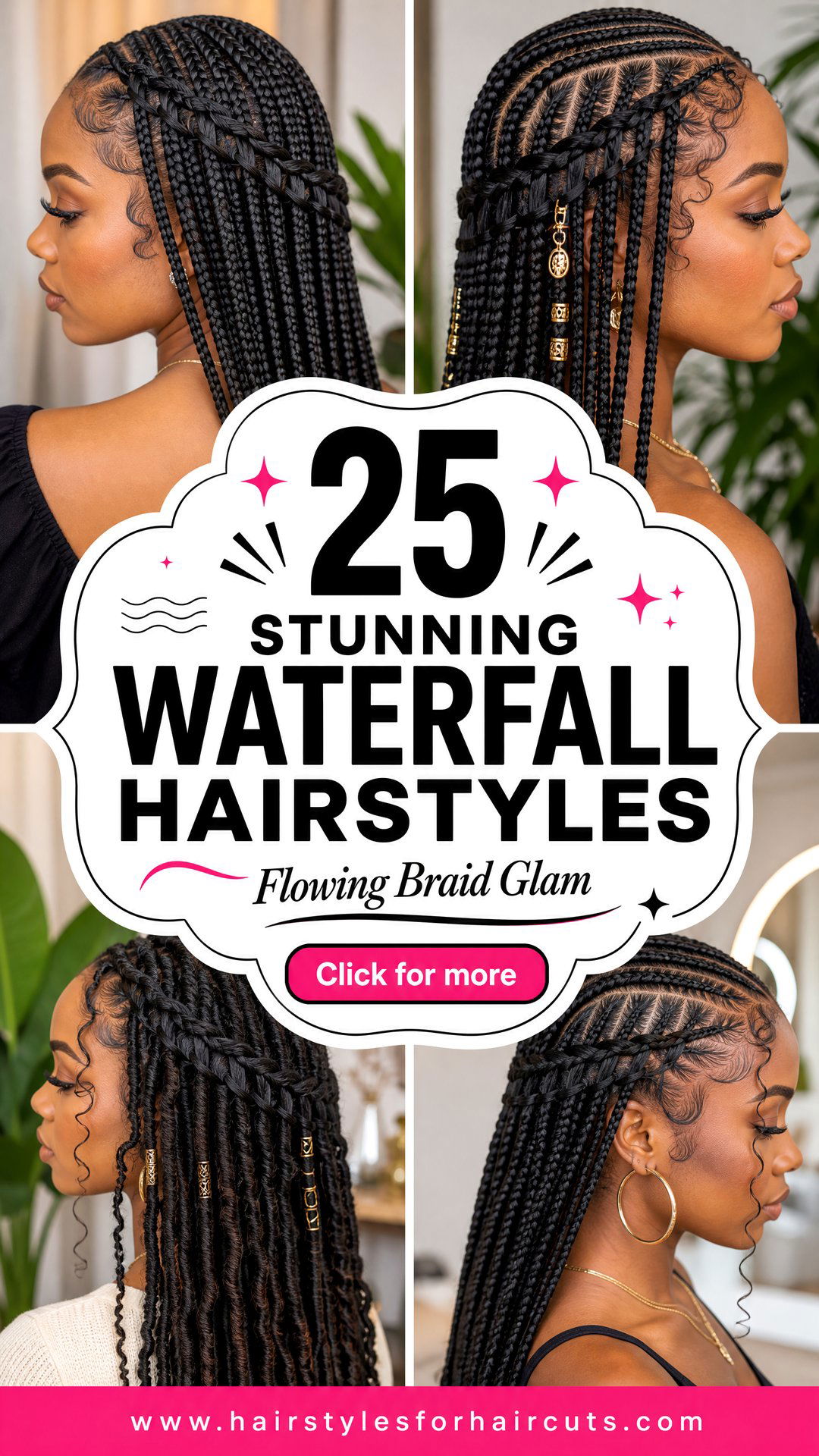 25 Stunning Waterfall Hairstyles for Black Hair - 25 Stunning Waterfall Hairstyles for Black Hair